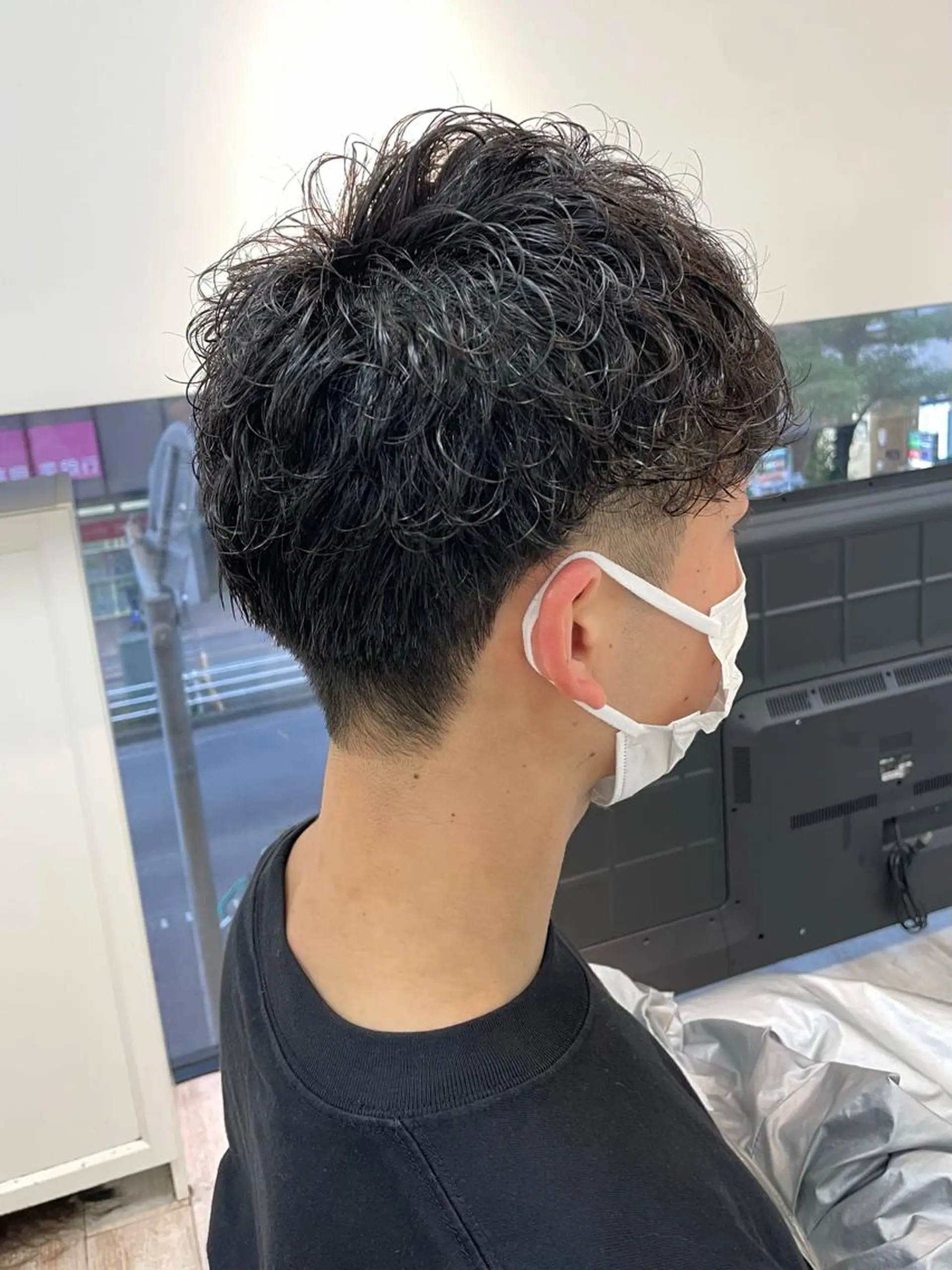 ショート カット パーマ 新籾 尚哉のヘアスタイル