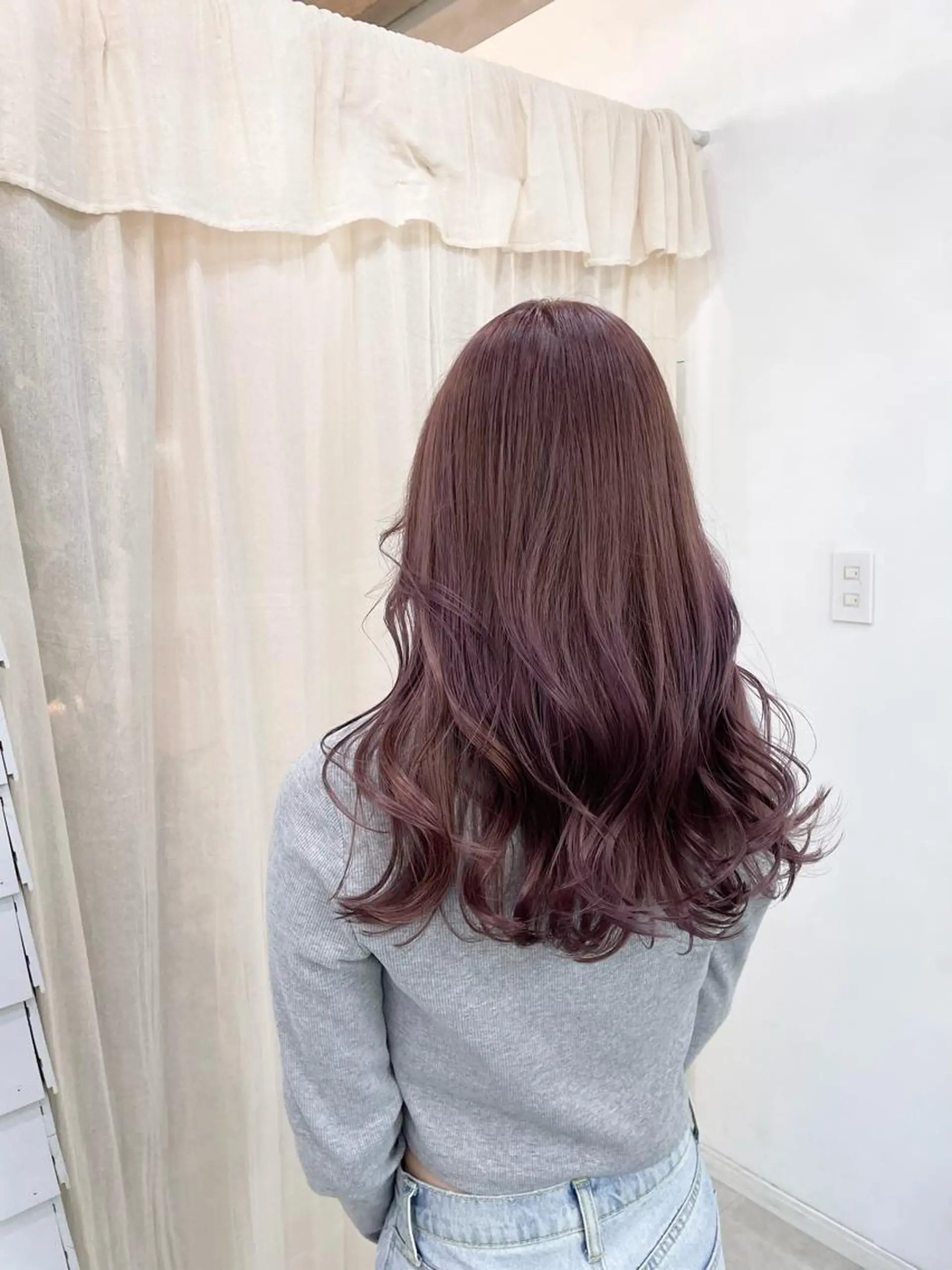 セミロング カラー ラベンダーカラー ピンクカラー ピンクラベンダー GISEL TAKUYAのヘアスタイル