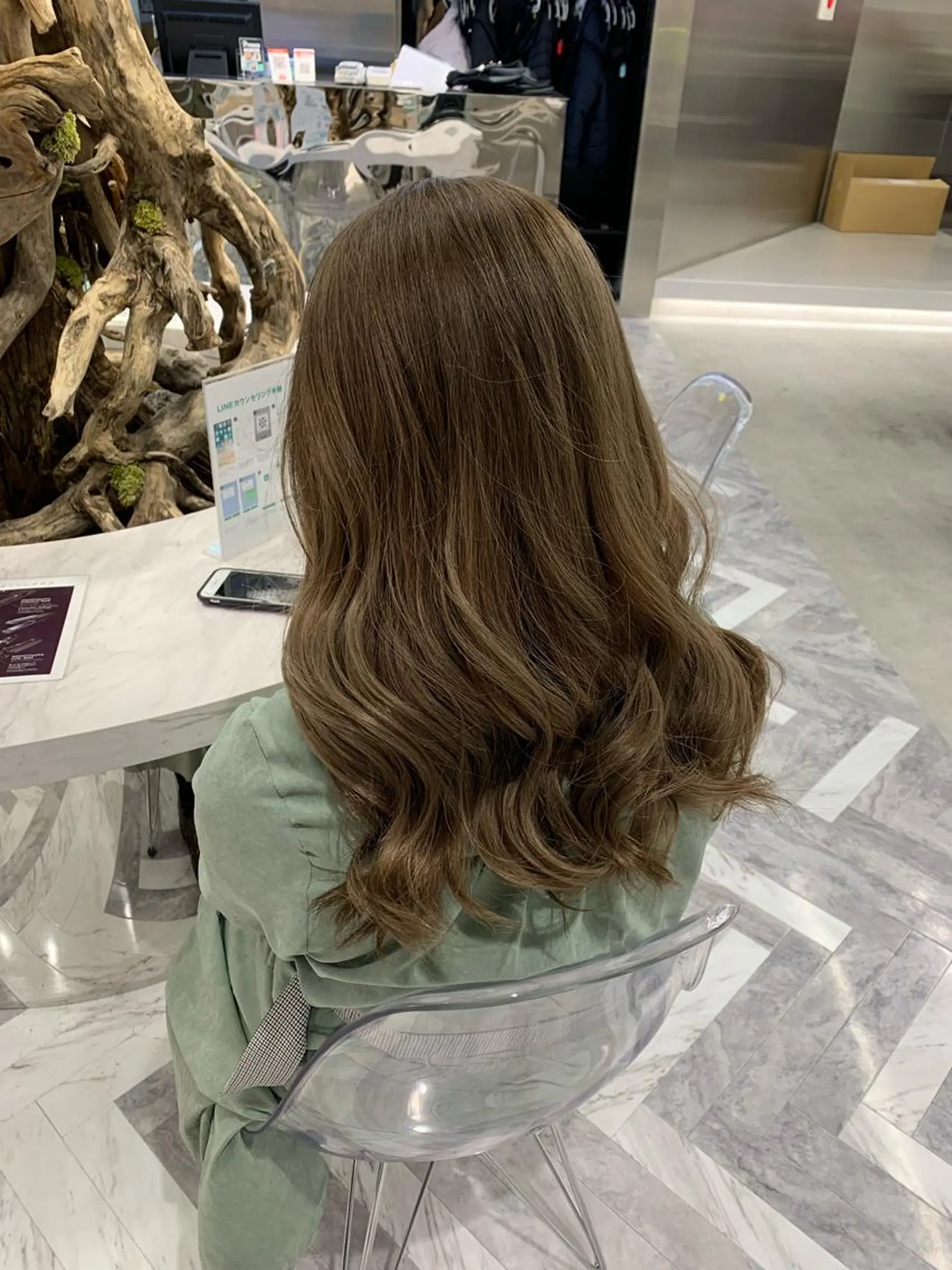 セミロング カラー 髪質改善 トリートメント ヘアカラー 🧁はるひ/ ZEST八王子🟡のヘアスタイル