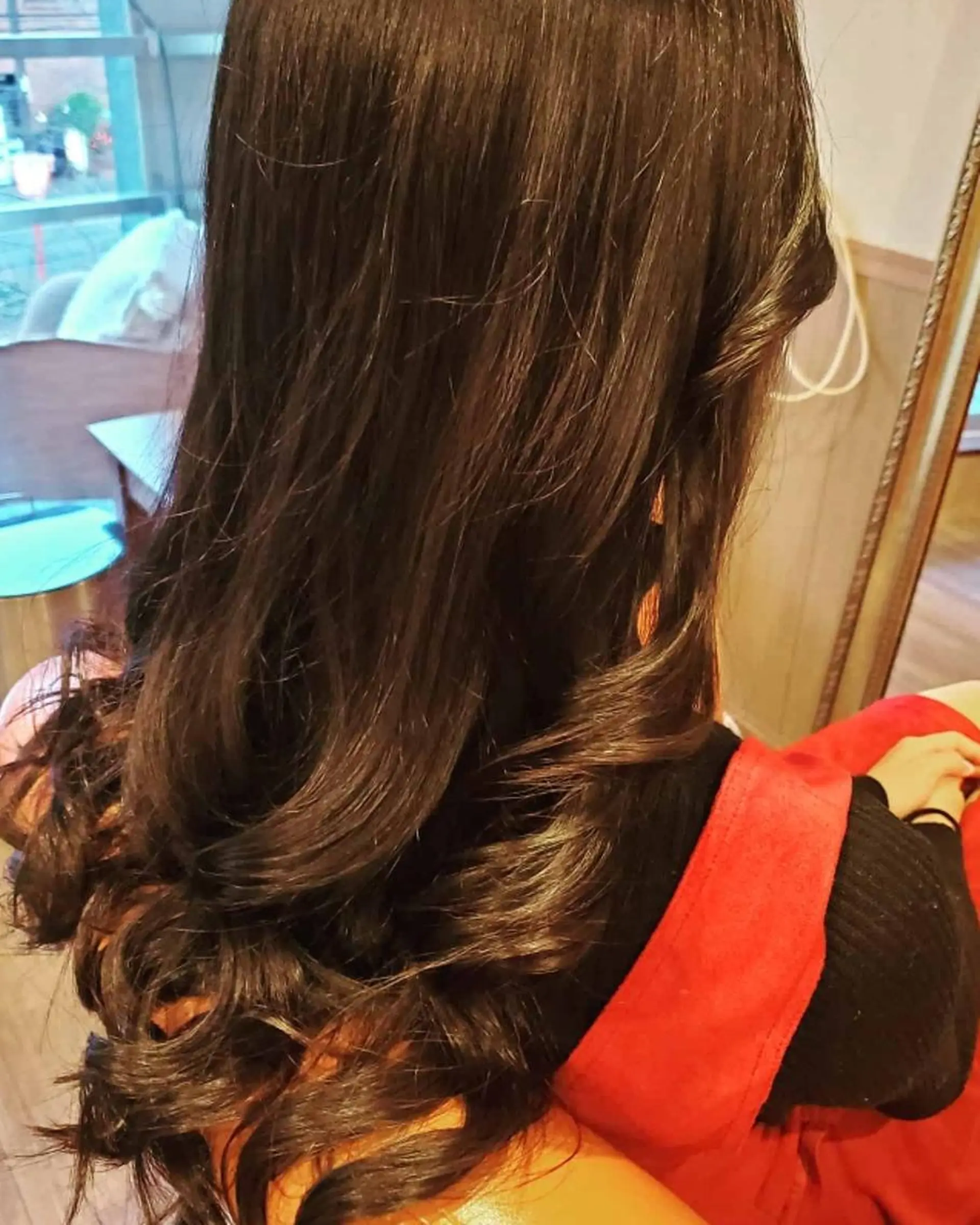 ロング 外国人風カラー トリートメント 酸熱トリートメント spa hair ark 富井直美のヘアスタイル