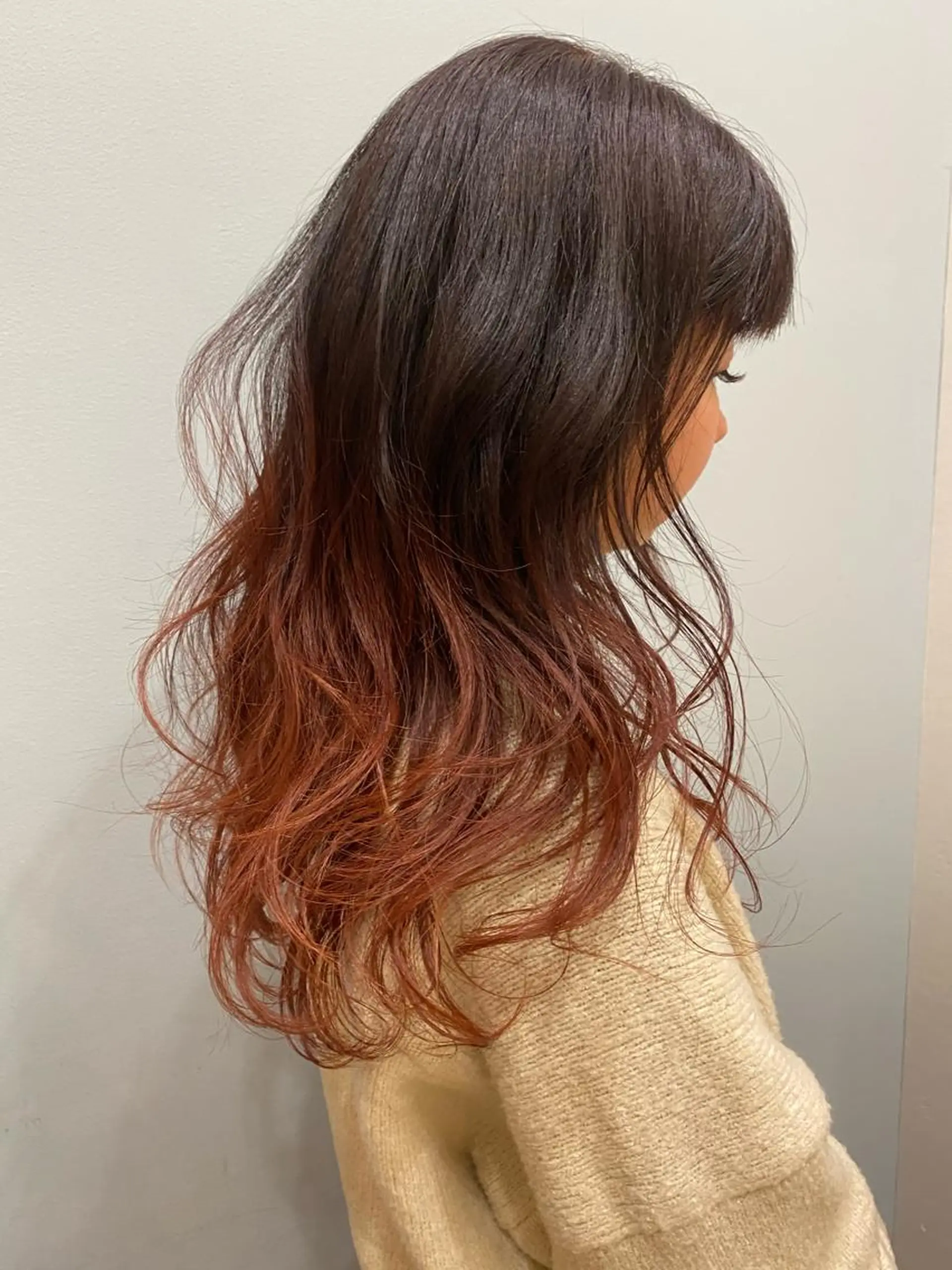 ロング カラー アッシュ ブリーチ グラデーションカラー ピンクカラー 【浜松・豊橋】 ニシモトのヘアスタイル