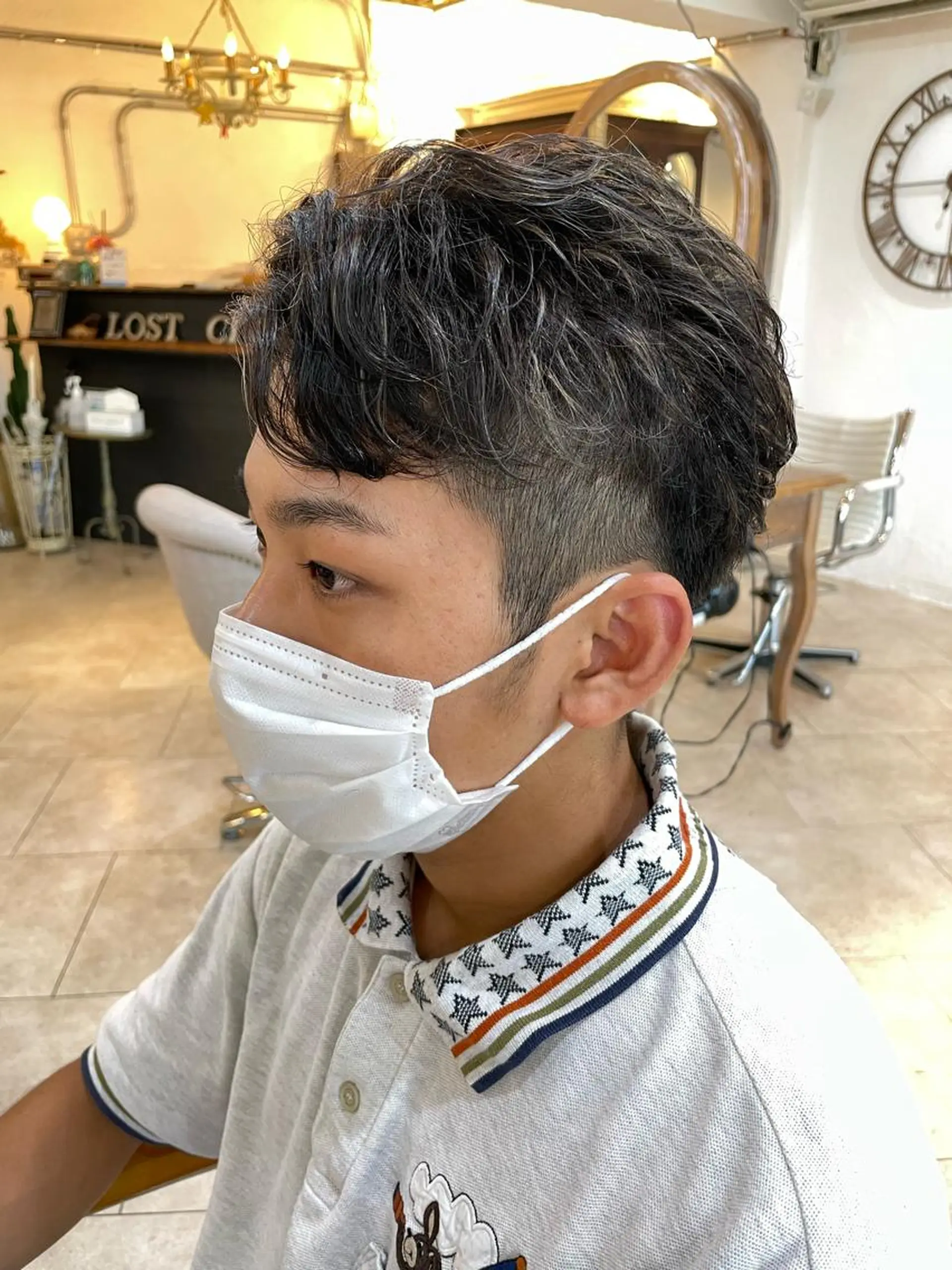 カラー メンズ メンズハイライト ハイライトカラー あしかが ゆいとのヘアスタイル