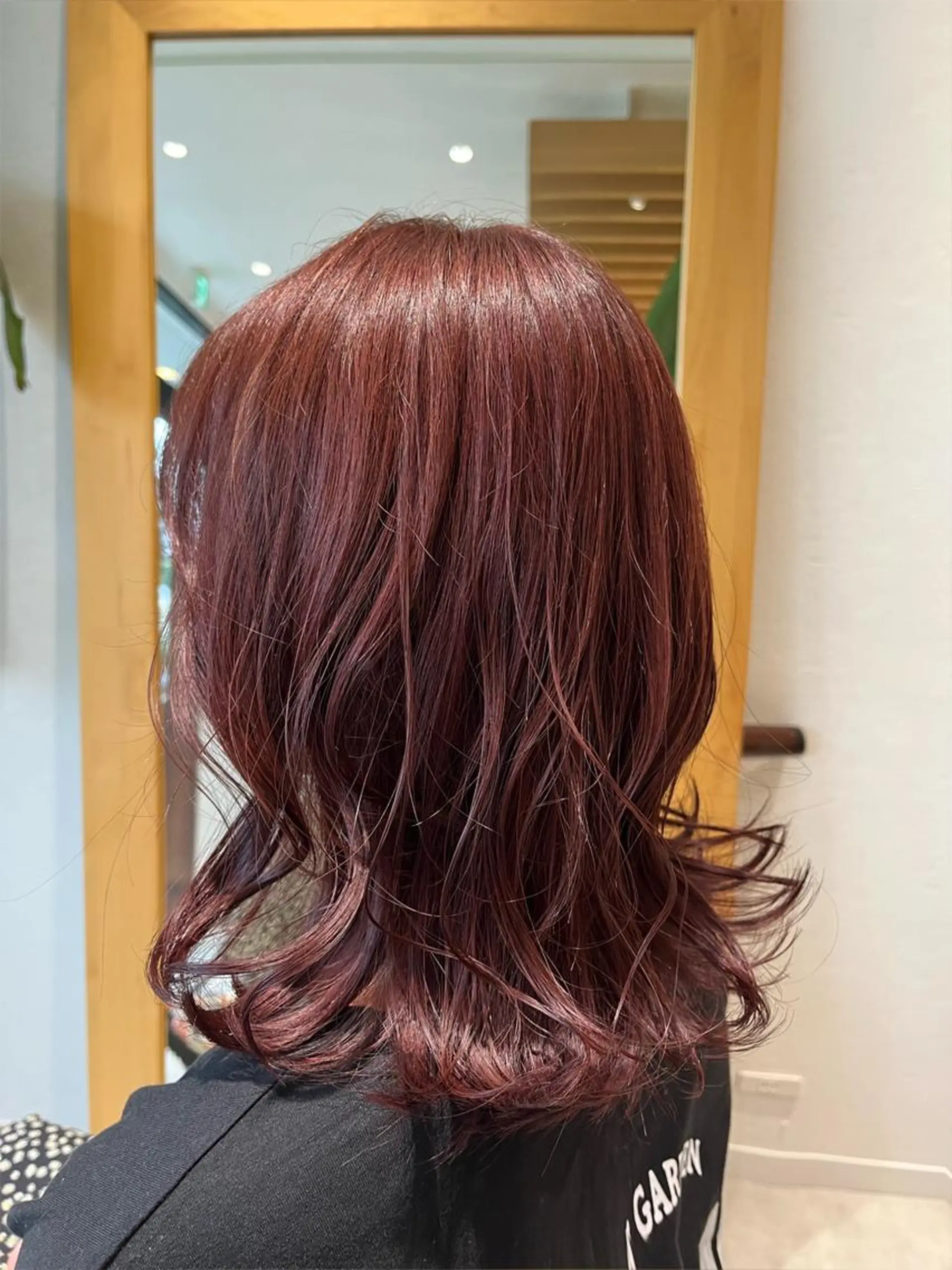 ミディアム ピンクブラウン カット ヘアカラー 和田 琉々香のヘアスタイル