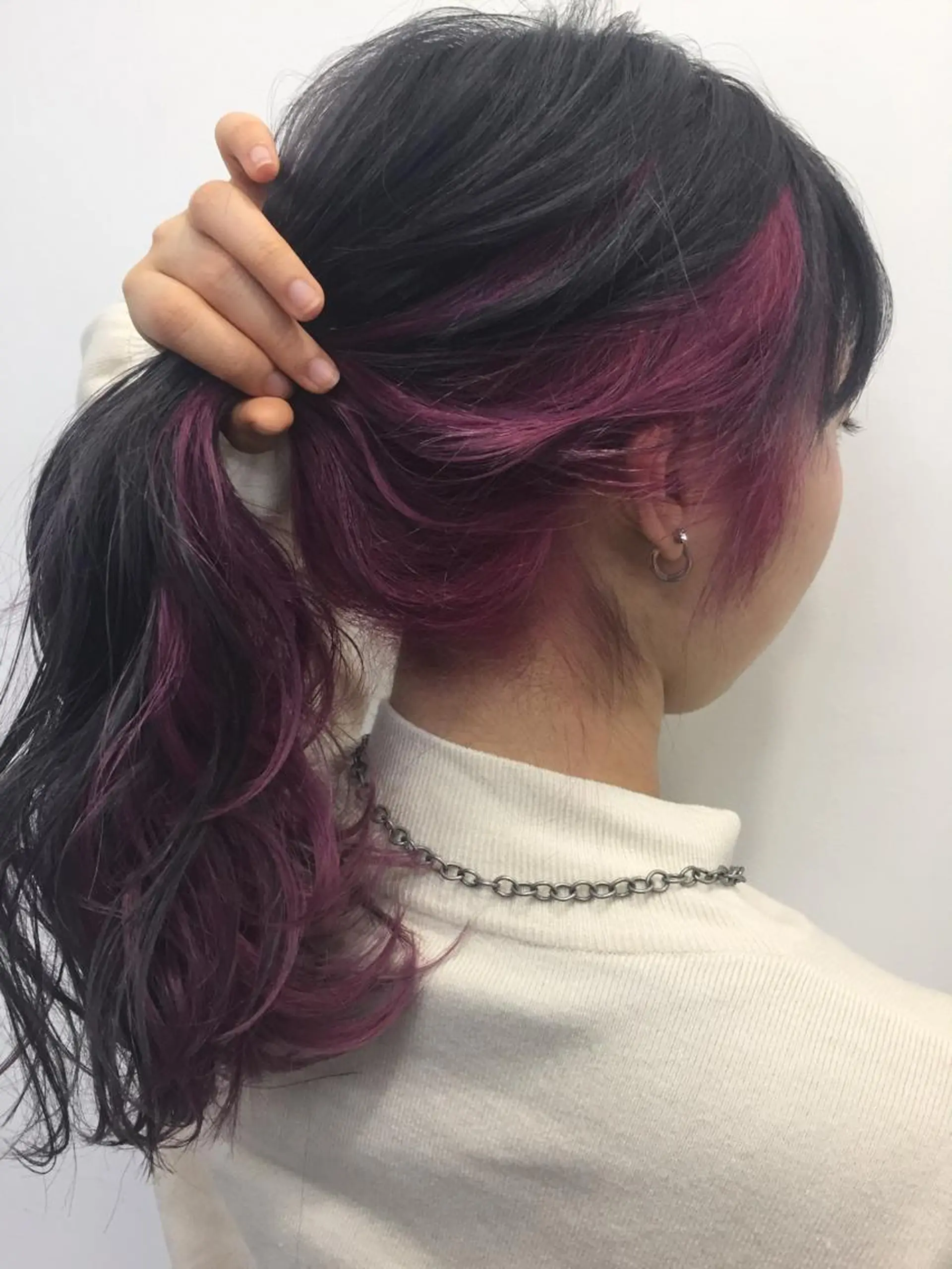 セミロング カラー 田添 幹宜のヘアスタイル