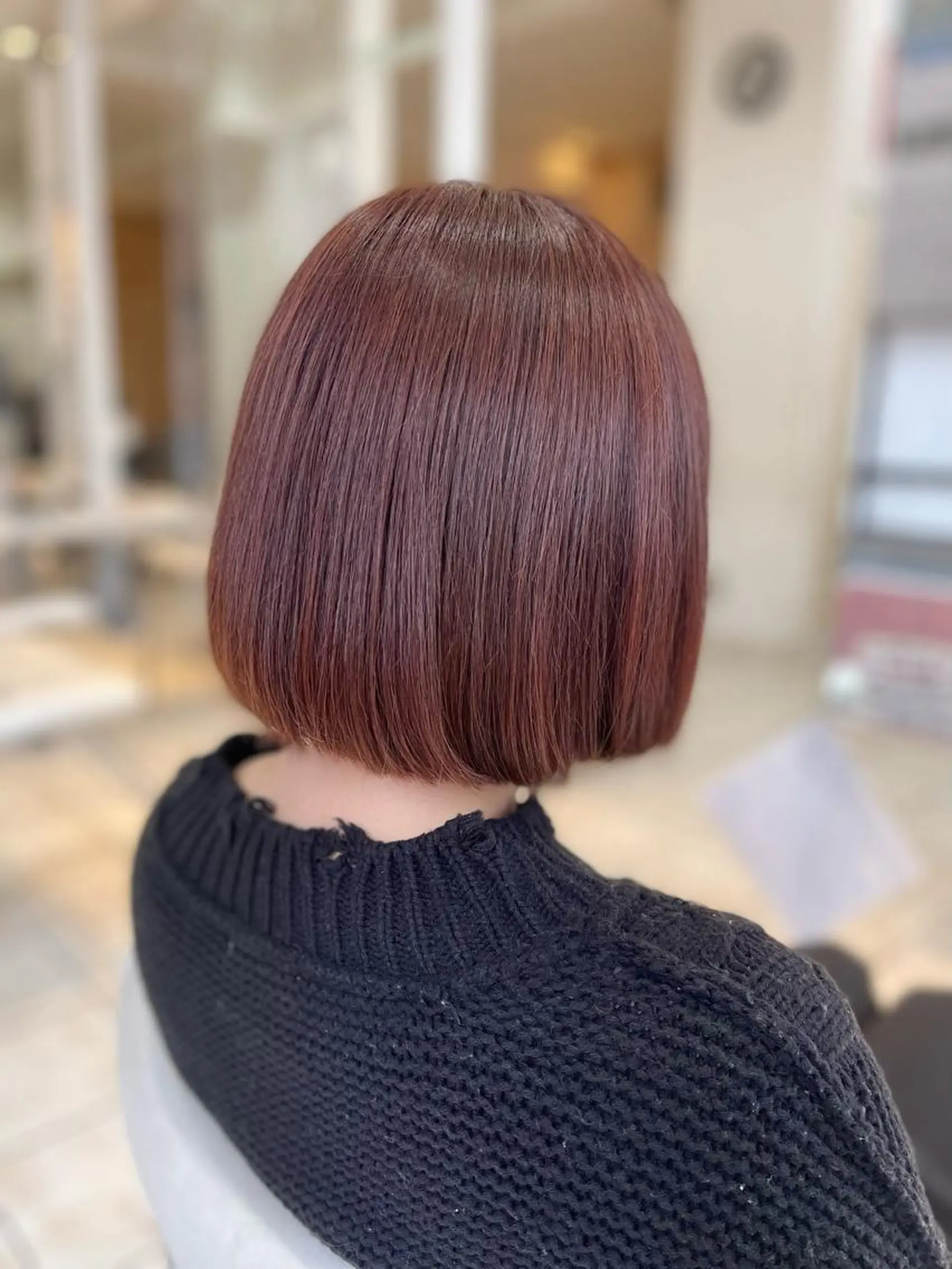 ミディアム カラー 艶髪 インナーカラーのヘアスタイル