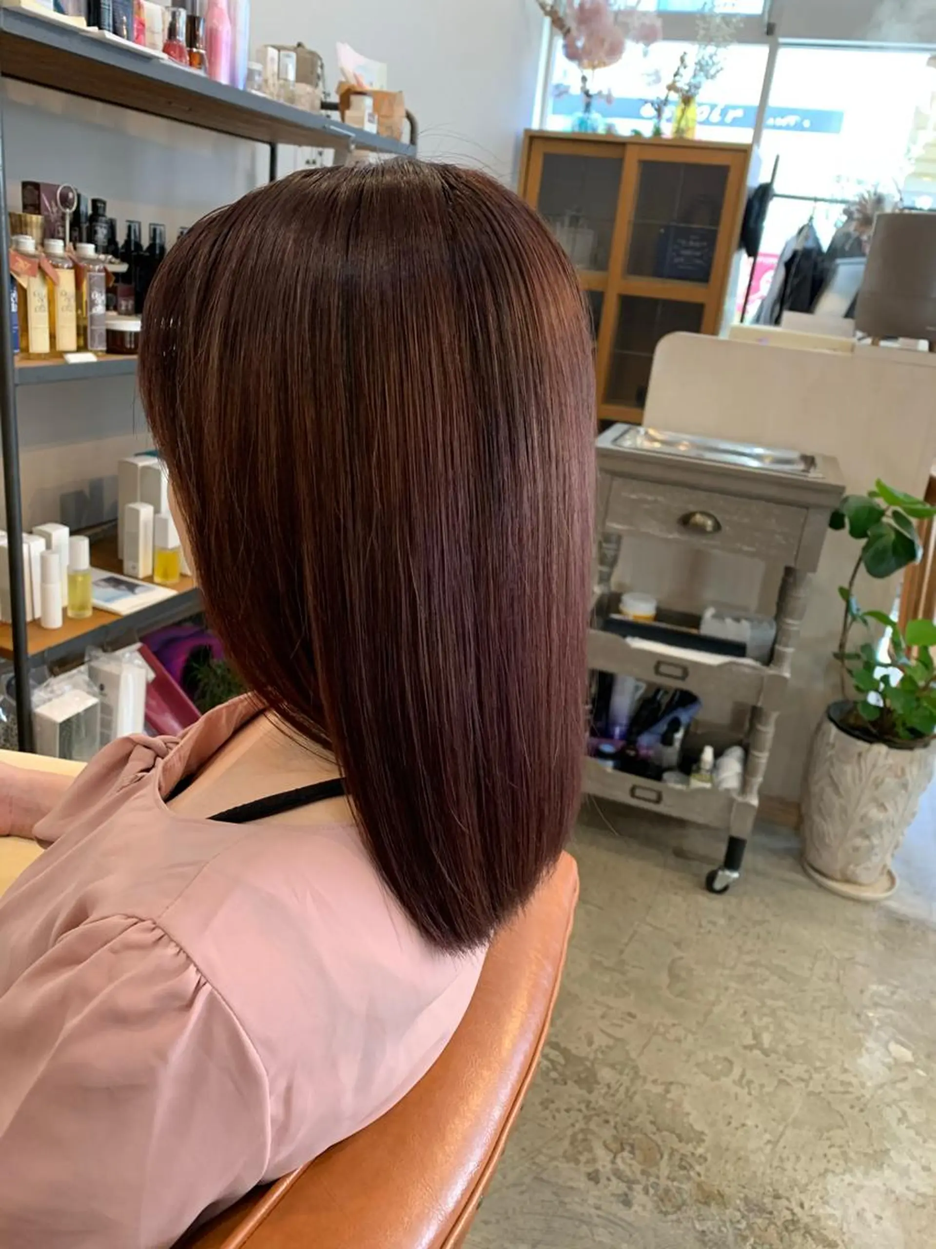 ミディアム カラー ヘアカラー トリートメント 岡田 匡史のヘアスタイル