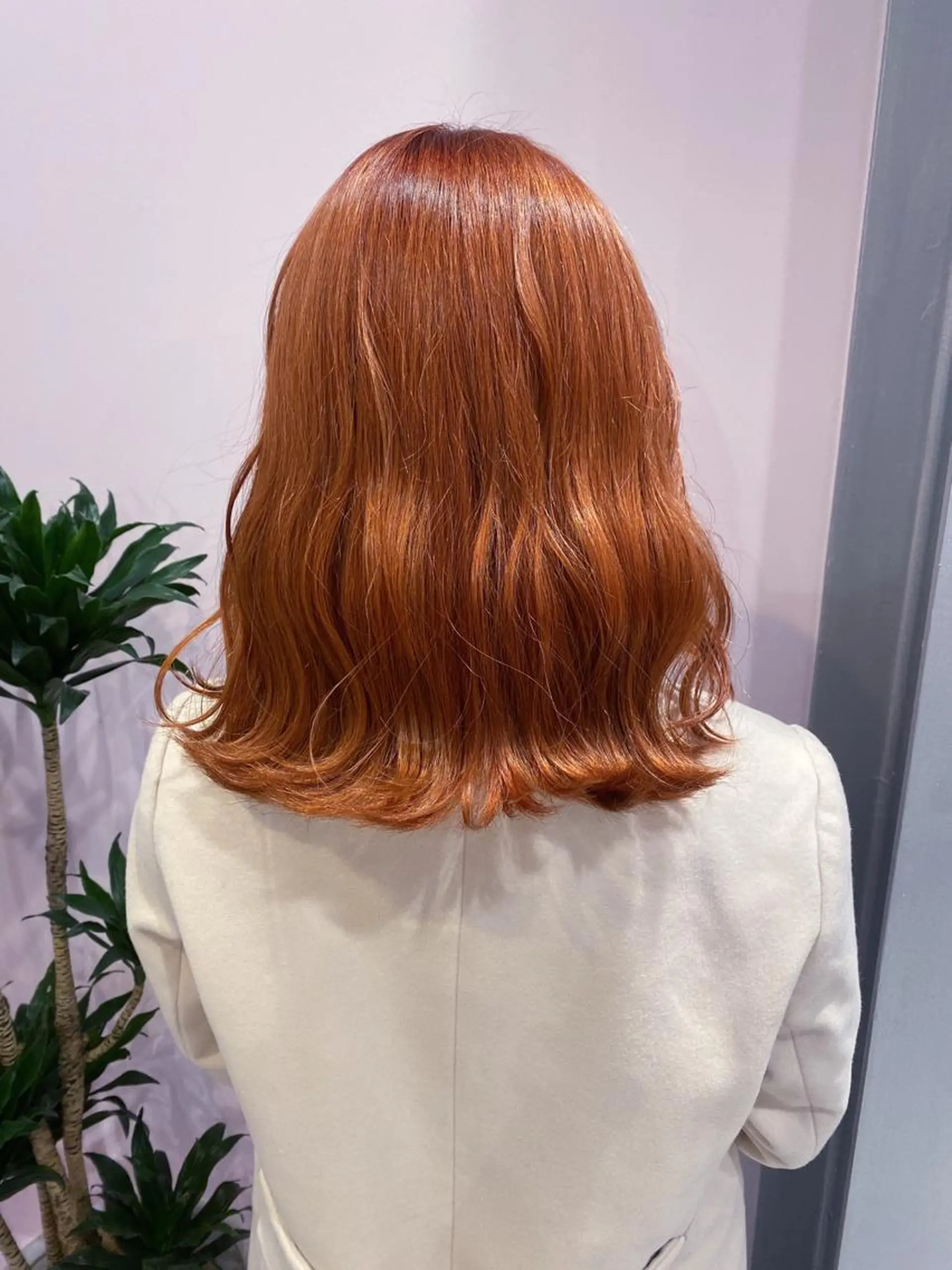 ロング カラー オレンジ アオイ🩵暖色 /まろやかカラーのヘアスタイル