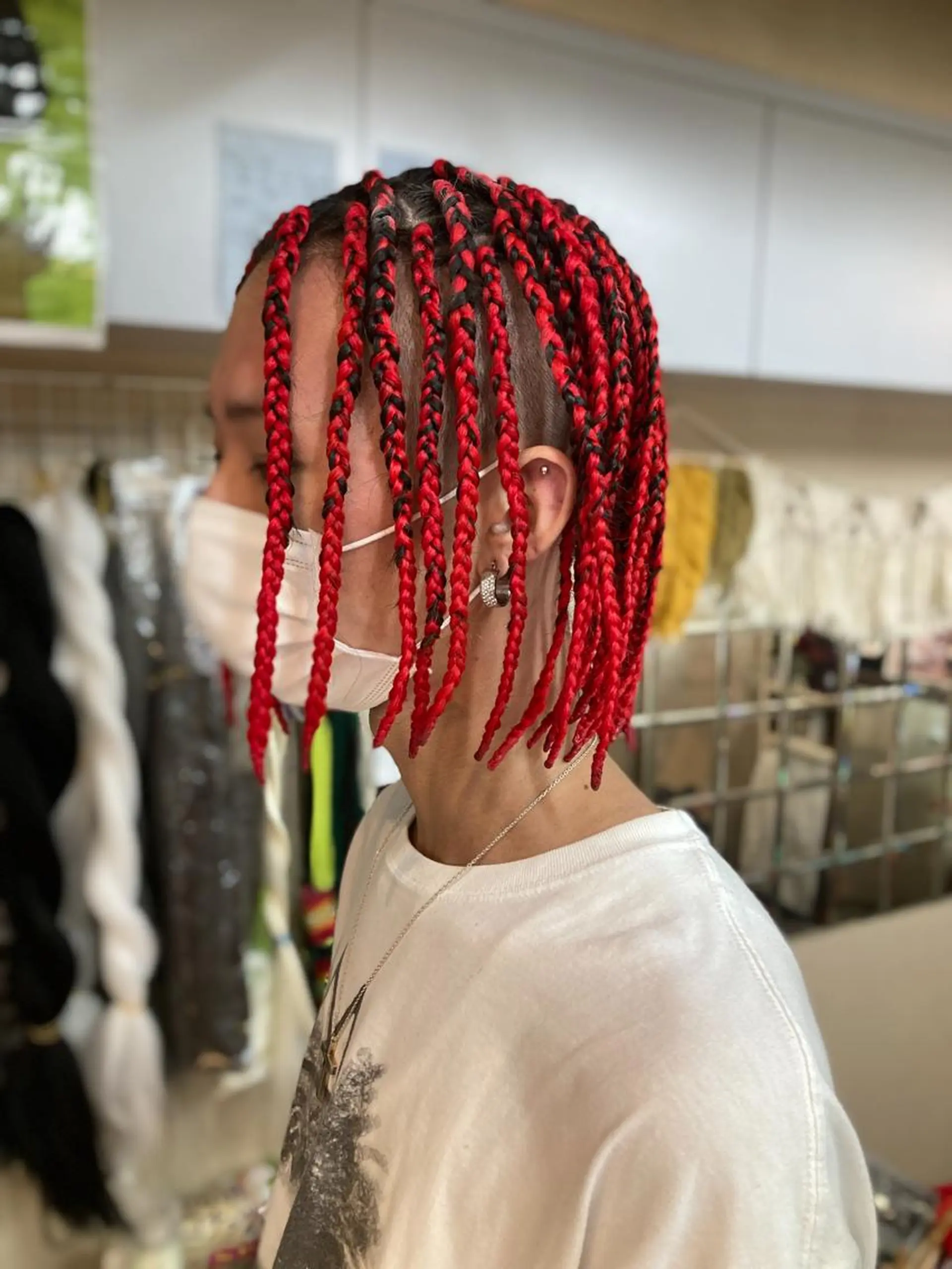 ショート メンズ センターパート 刈り上げ エクステ エクステ scamp所属・井島 翠のヘアスタイル