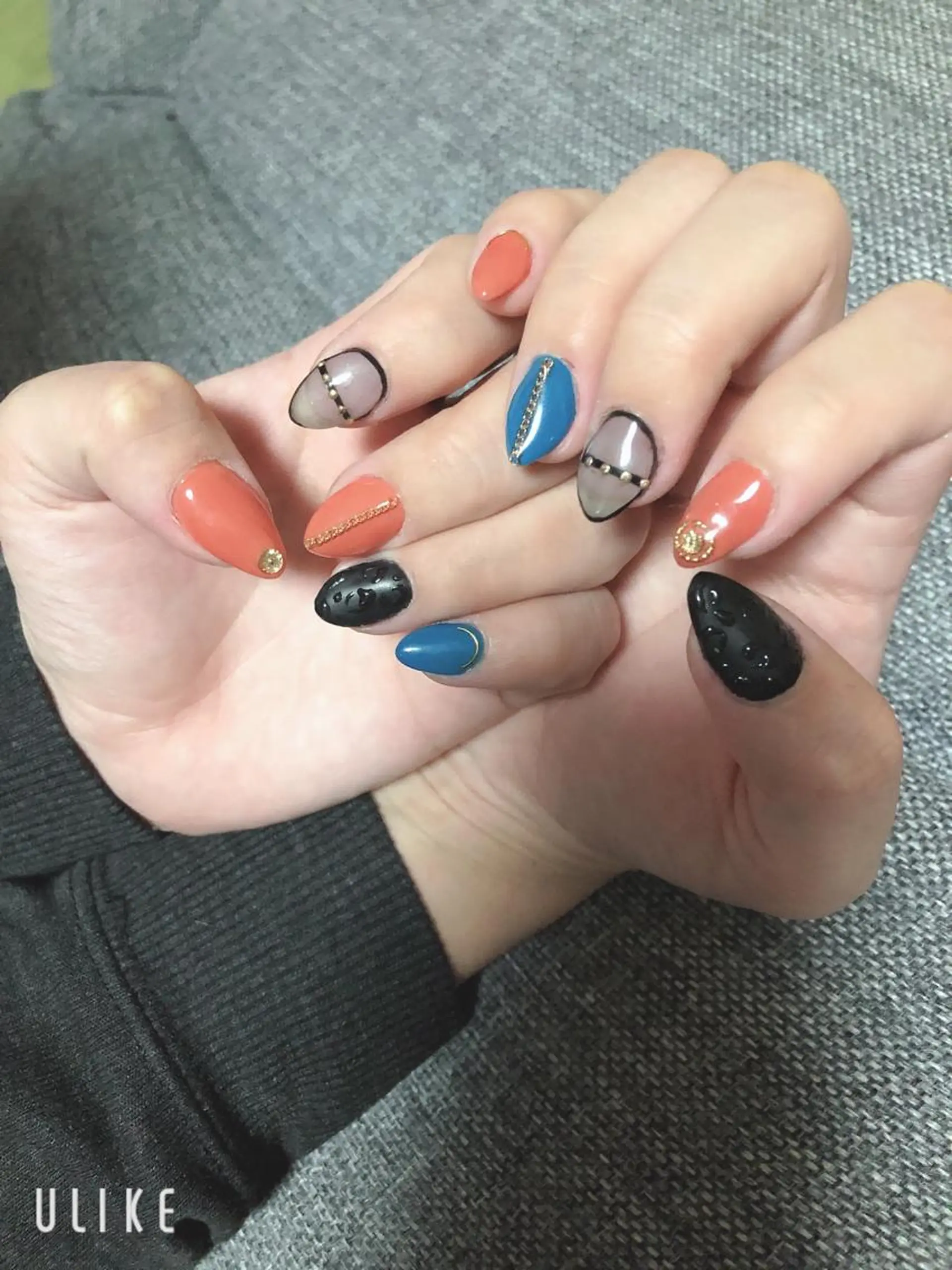 セミロング ネイル ハンドネイル ハンドケア 大田 美笛香のネイルデザイン