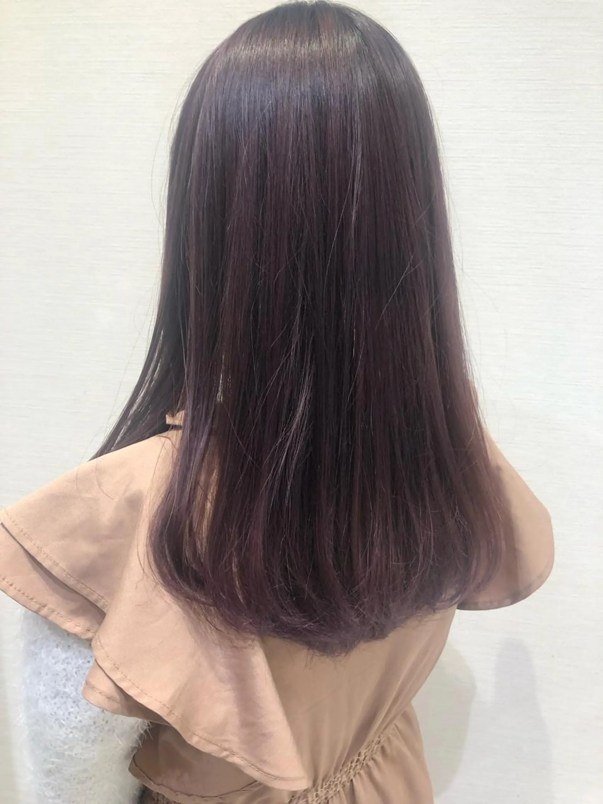 セミロング カラー ベージュカラー 透明感カラー ピンクカラー ピンクベージュ 完全美髪特化 髪質改善/島　悠輔のヘアスタイル