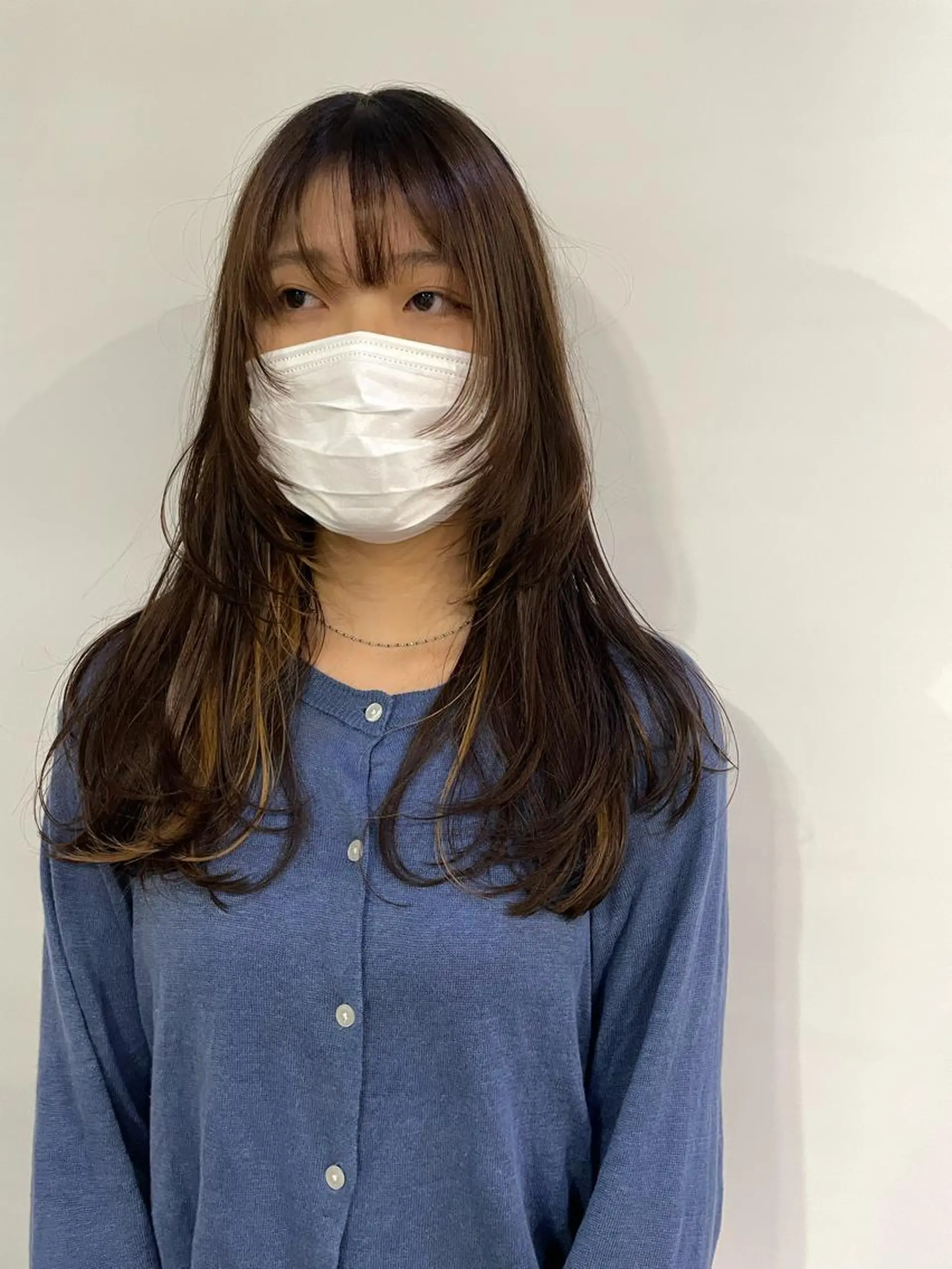 ロング 顔周りカット silo所属・silo MOKA 顔周りカット🦦のヘアスタイル