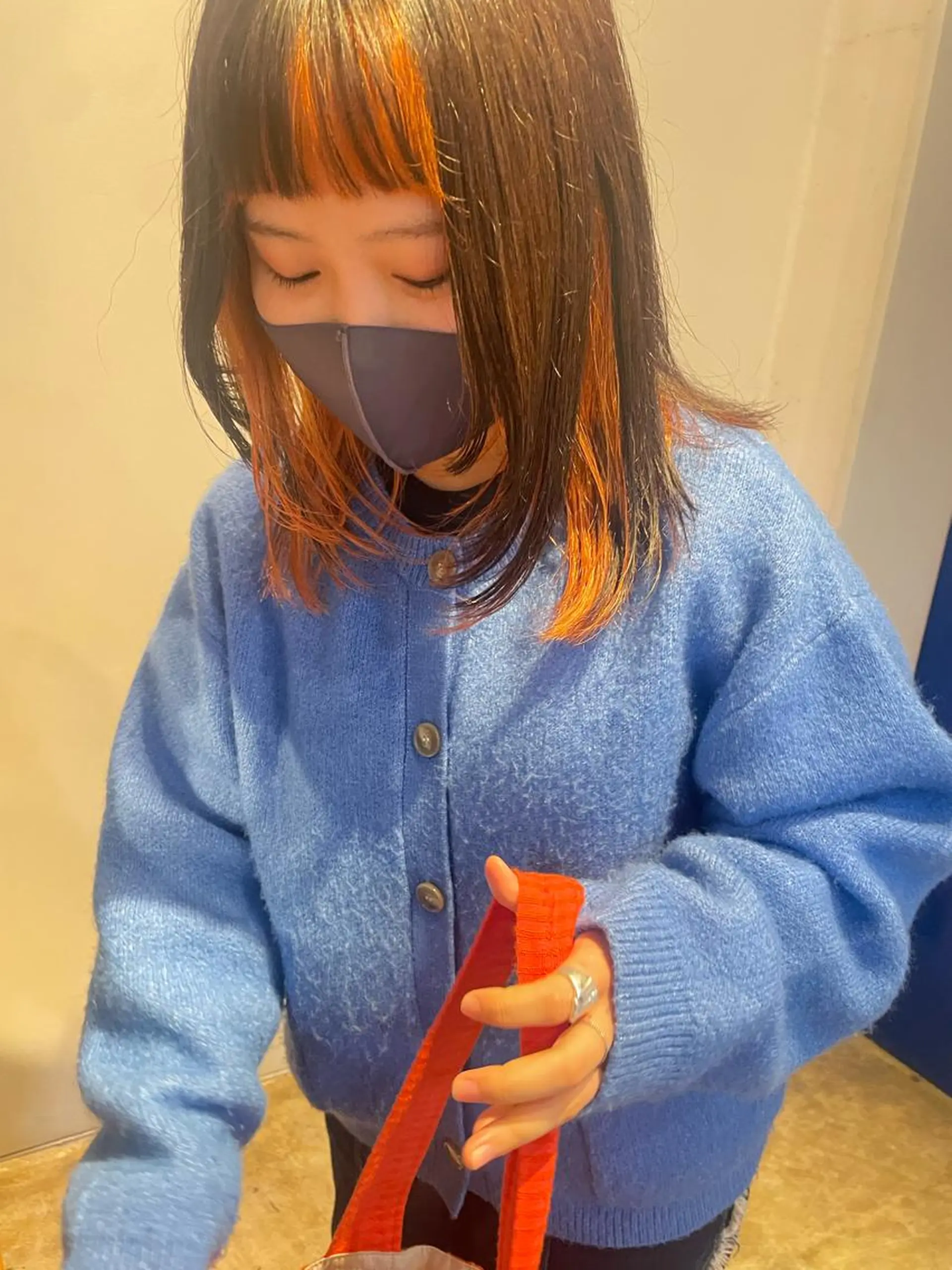 ミディアム カラー インナーカラー ウルフカット カット ヘアカラー トリートメント レイヤー／似合わせ TAKUYAのヘアスタイル