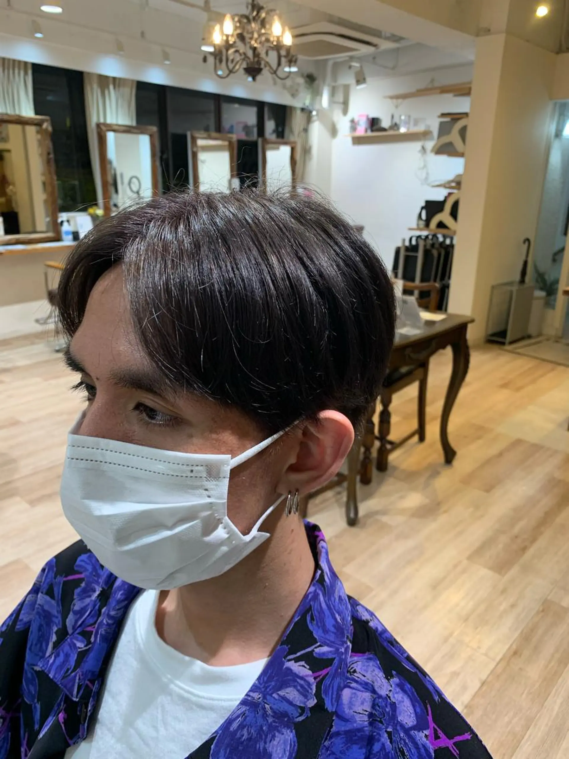 ショート メンズ メンズブリーチ メンズインナーカラー メンズ韓国風 マッシュ メンズパーマ navile 銀座 角田 龍太のヘアスタイル