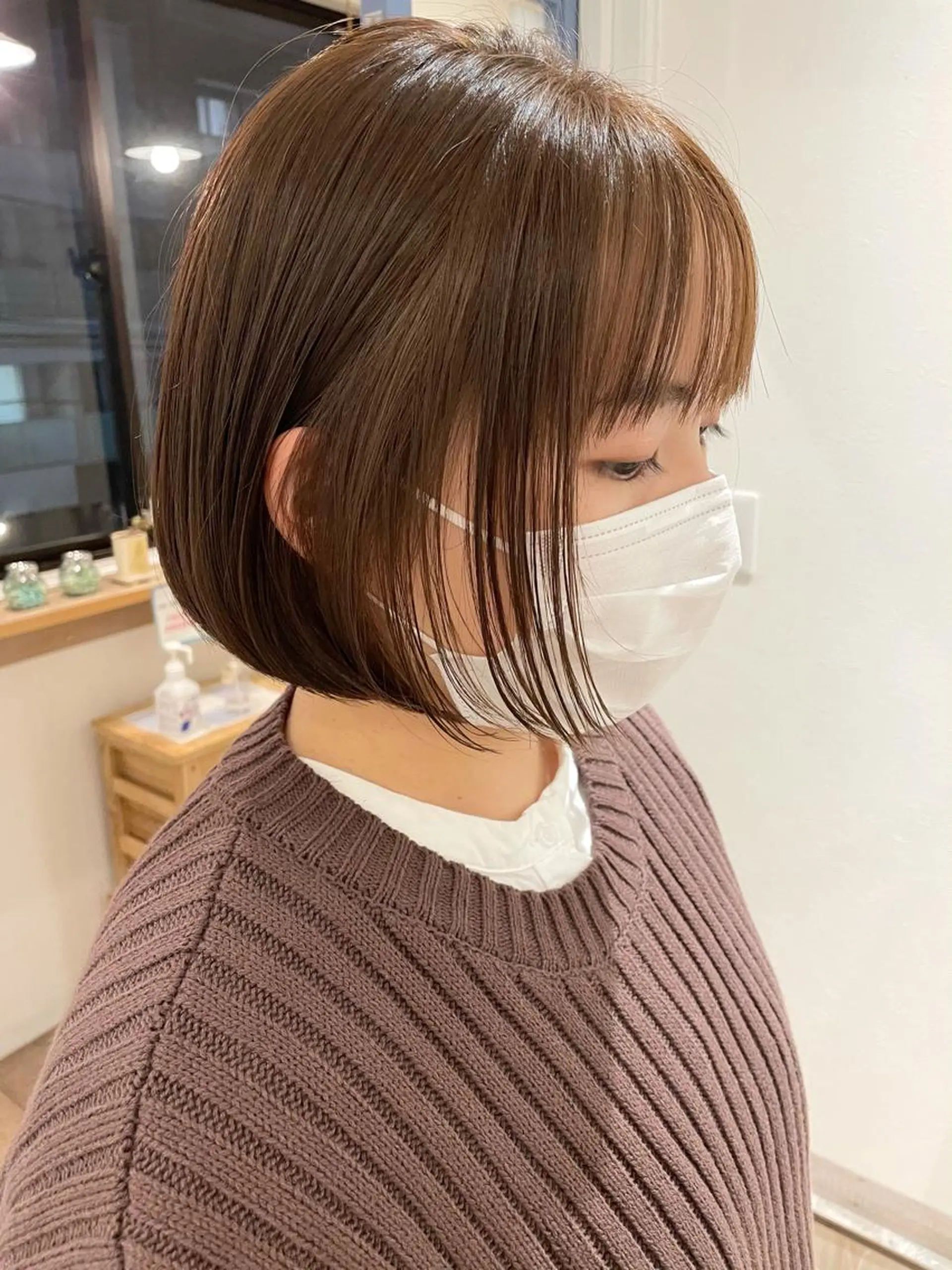 ショート カラー 🩰オリーブ/ ベージュ松本咲花🩰のヘアスタイル