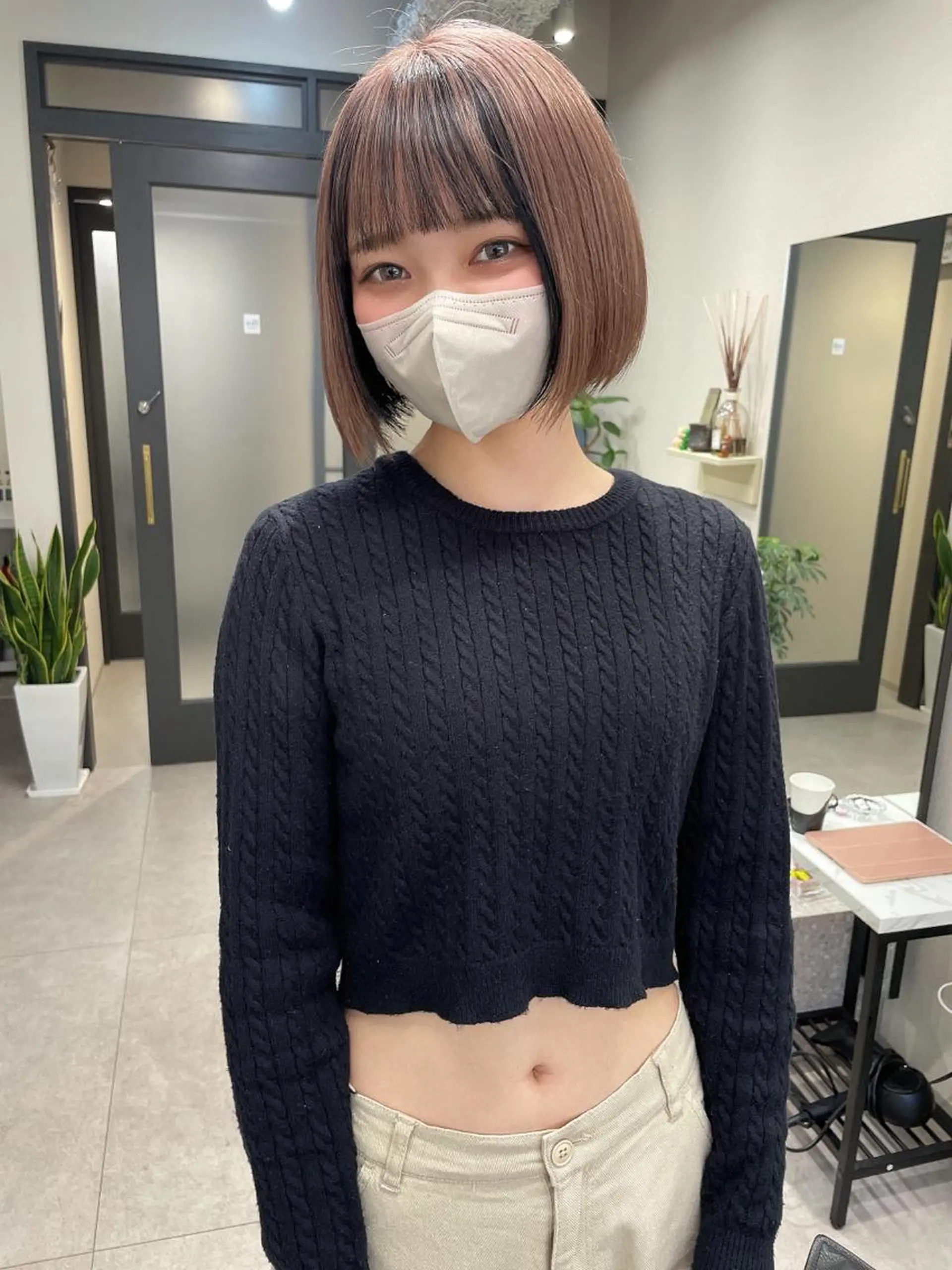 ショート カラー ヘアカラー トリートメント 髪質改善will hairdesignのヘアスタイル