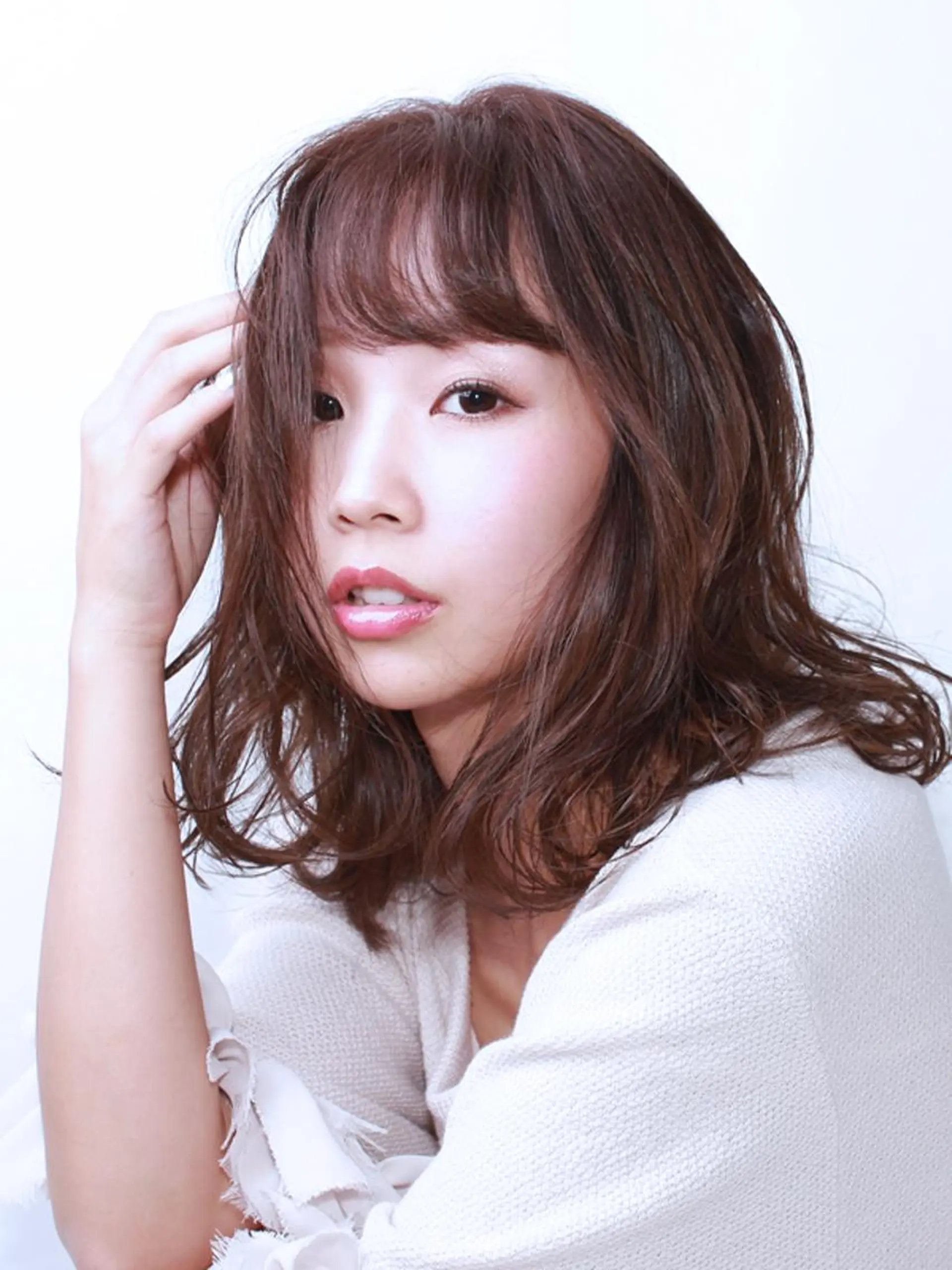 セミロング カラー ブラウンカラー ショコラブラウン 髪質改善/練馬/ ASUKAのヘアスタイル