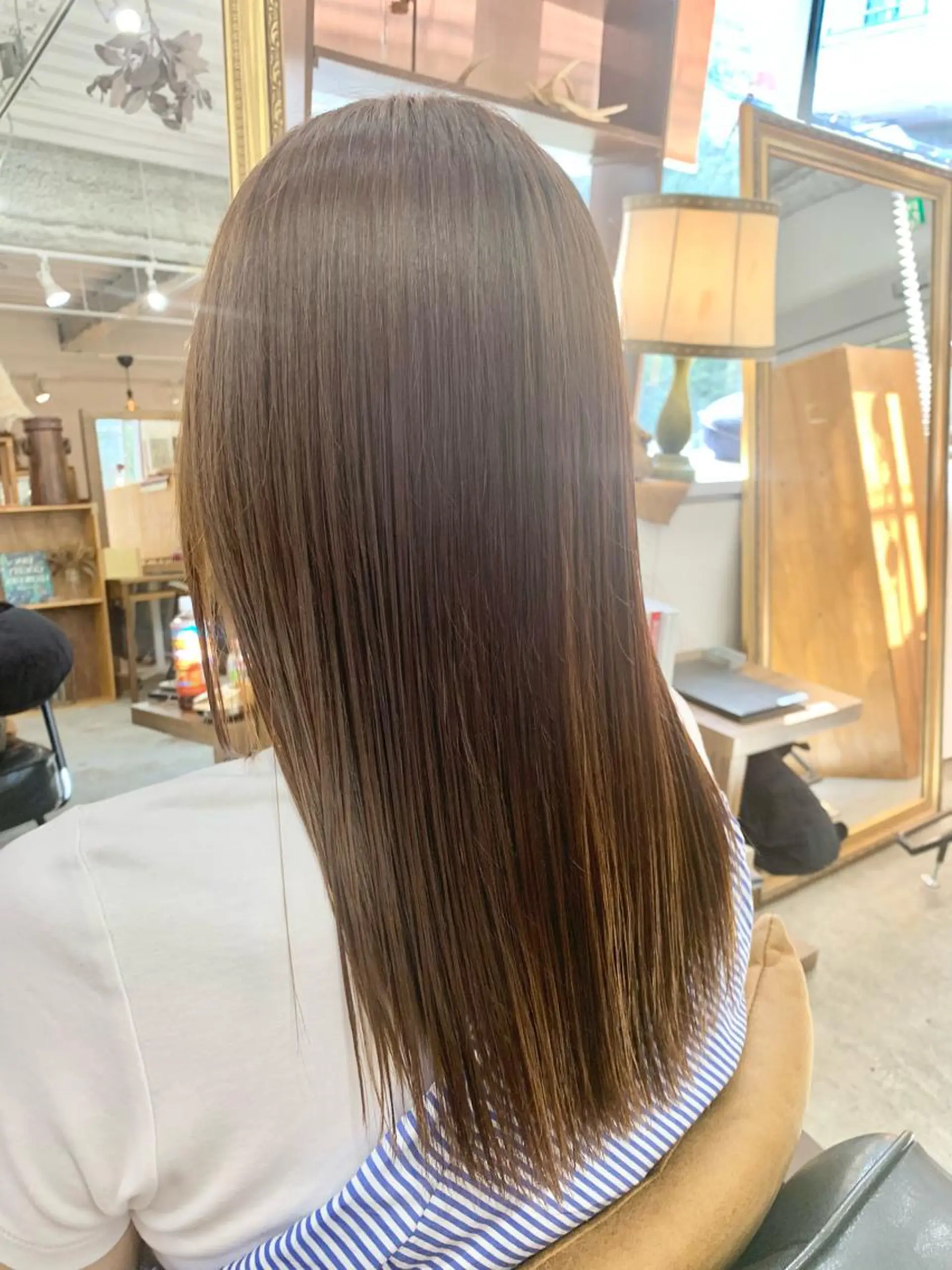 ロング カット 縮毛矯正 LEB所属・下河 宗太のヘアスタイル