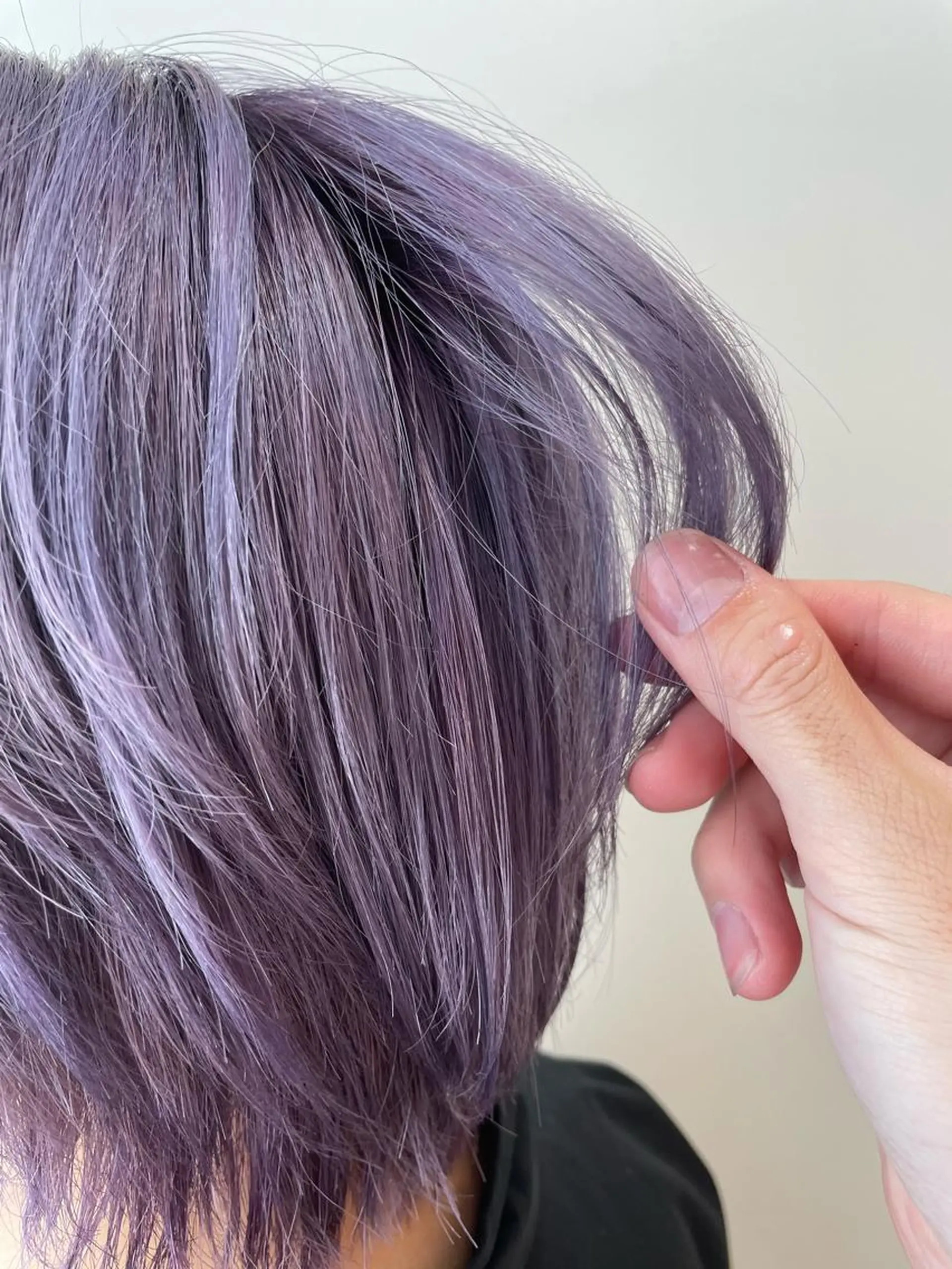 ショート パープルカラー 棚橋 光海のヘアスタイル