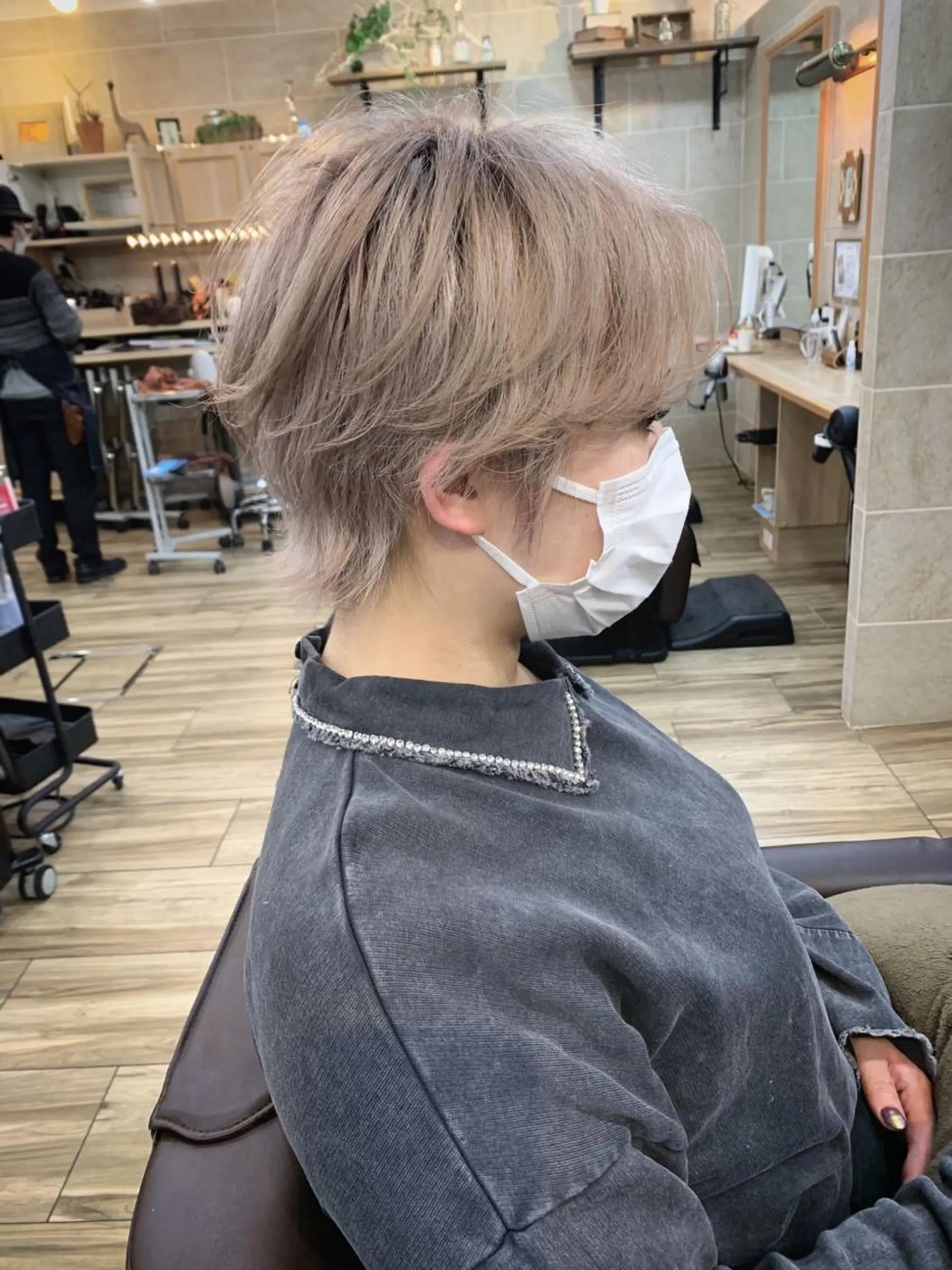 ショート カラー ハンサムショート ショートヘア ヘアカラー トリートメント 平尾 拓也のヘアスタイル