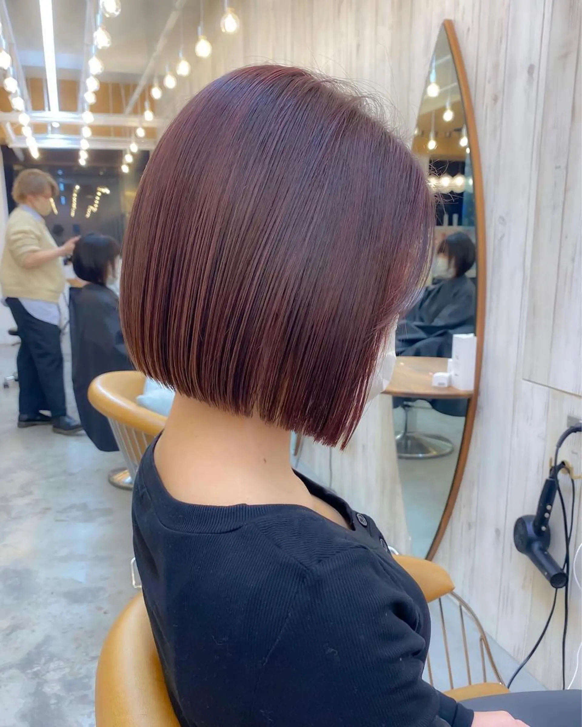 ショート カラー ボブ ♥️ボブ韓国風ヘア ♥️久保田夢美のヘアスタイル