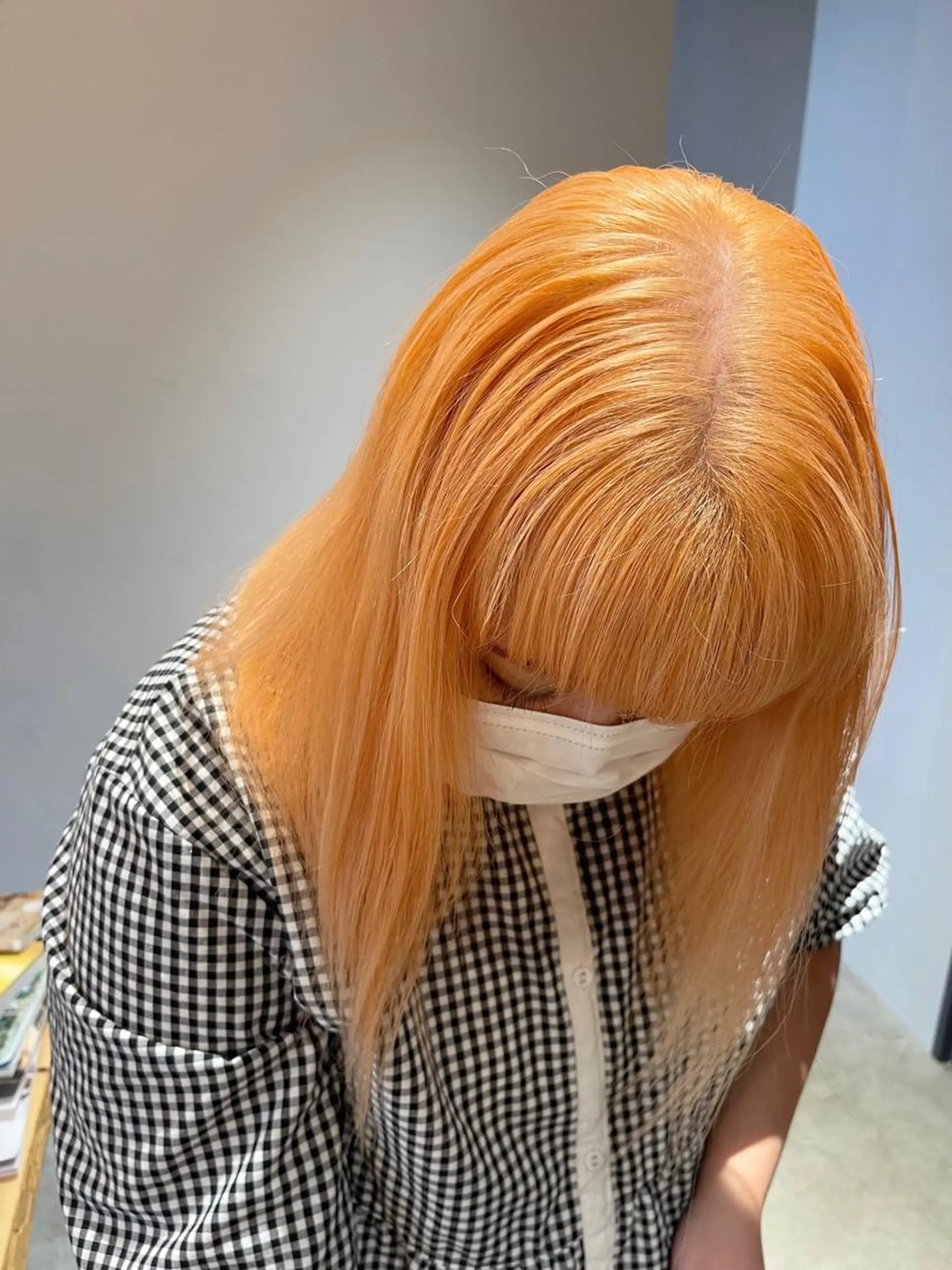 カラー オレンジ ヘアカラー ROCCOeast Rukaのヘアスタイル