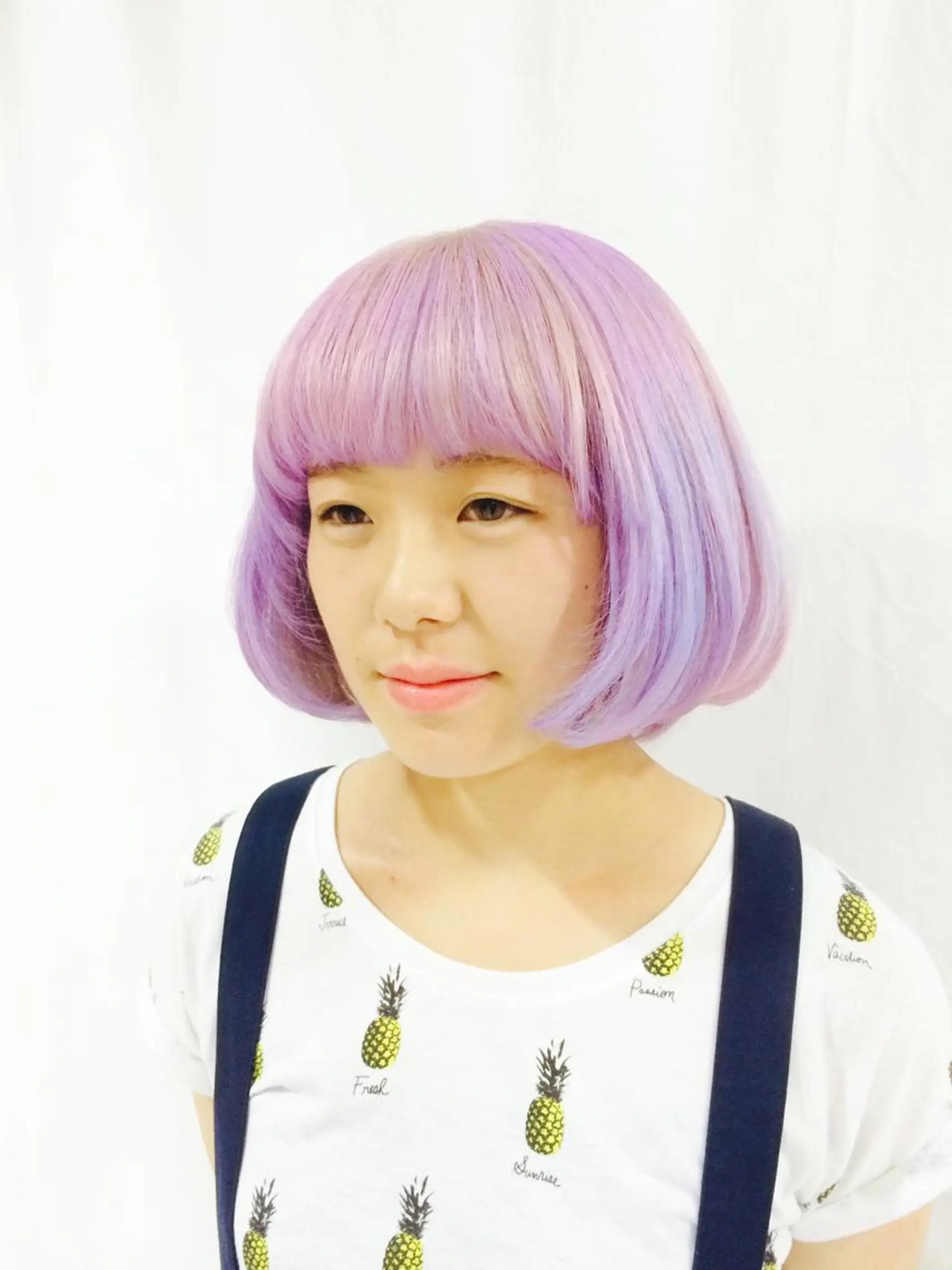 ショート カラー ラベンダーカラー パープルカラー LUCK本厚木 浦住 貴大のヘアスタイル