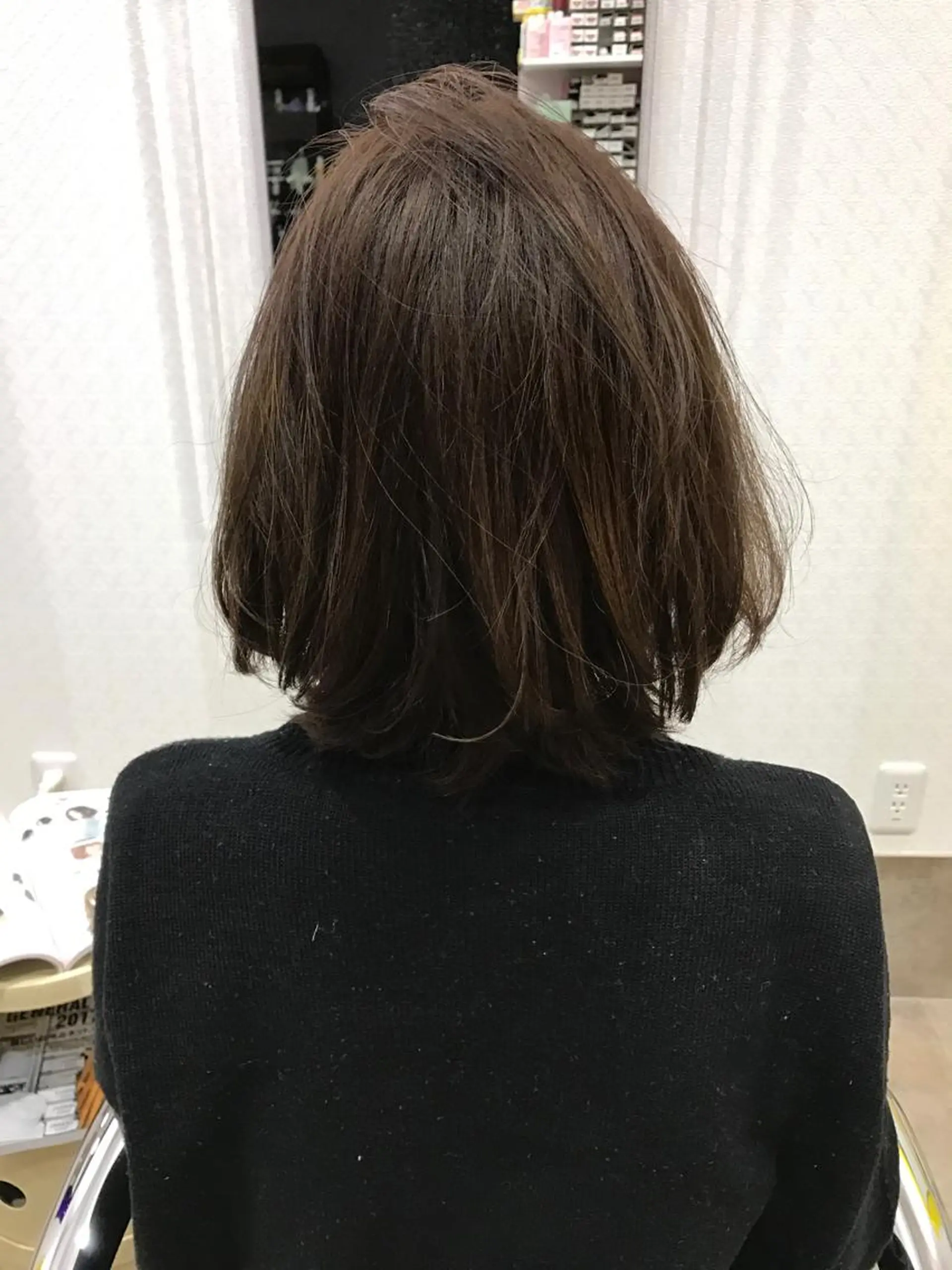 ミディアム カラー ハイライトカラー ボブ ハイライト deuxpapie所属・木村 美菜のヘアスタイル
