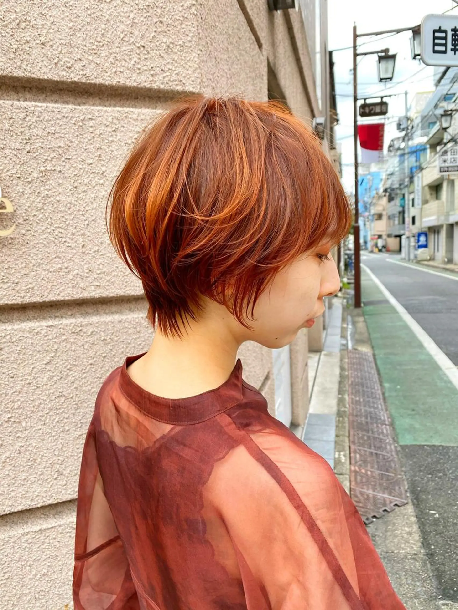 ショート カラー ショートヘア トリートメント 美髪❣️縮毛矯正/ 髪質改善✨/山本のヘアスタイル