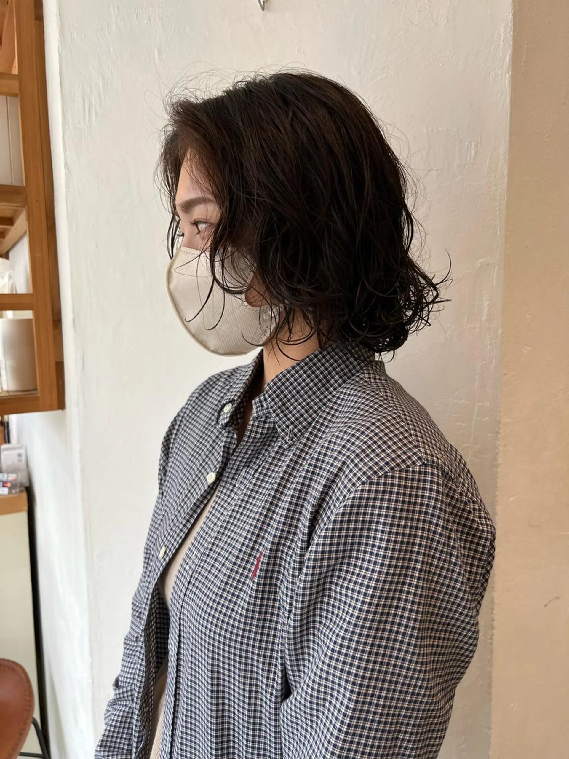 ショート パーマ レイヤーカット カット ヘアカラー トリートメント 店長　ショート& パーマ　坂本のヘアスタイル