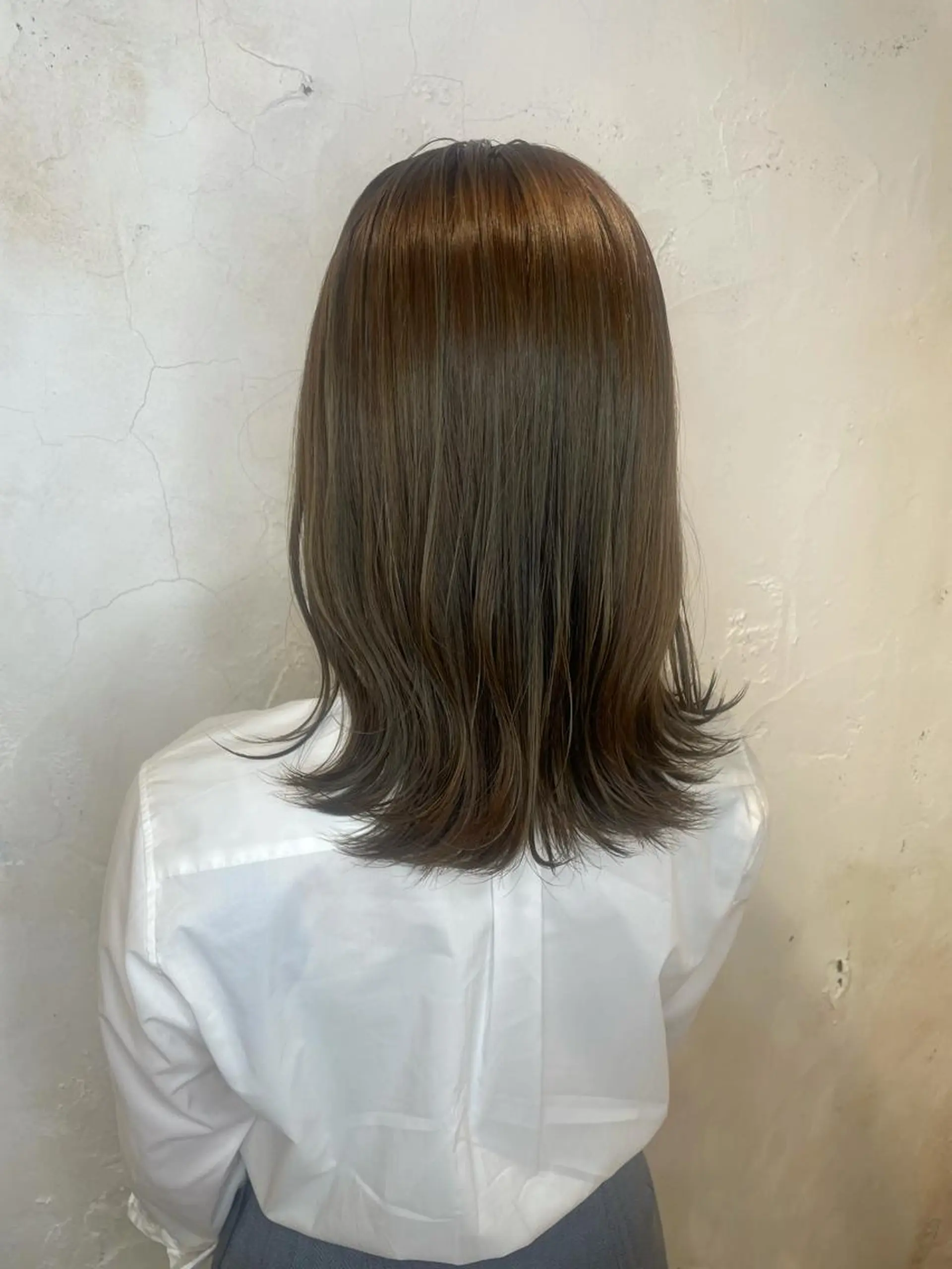 ミディアム カラー カット ヘアカラー 美髪矯正/髪質改善 砂原一博のヘアスタイル