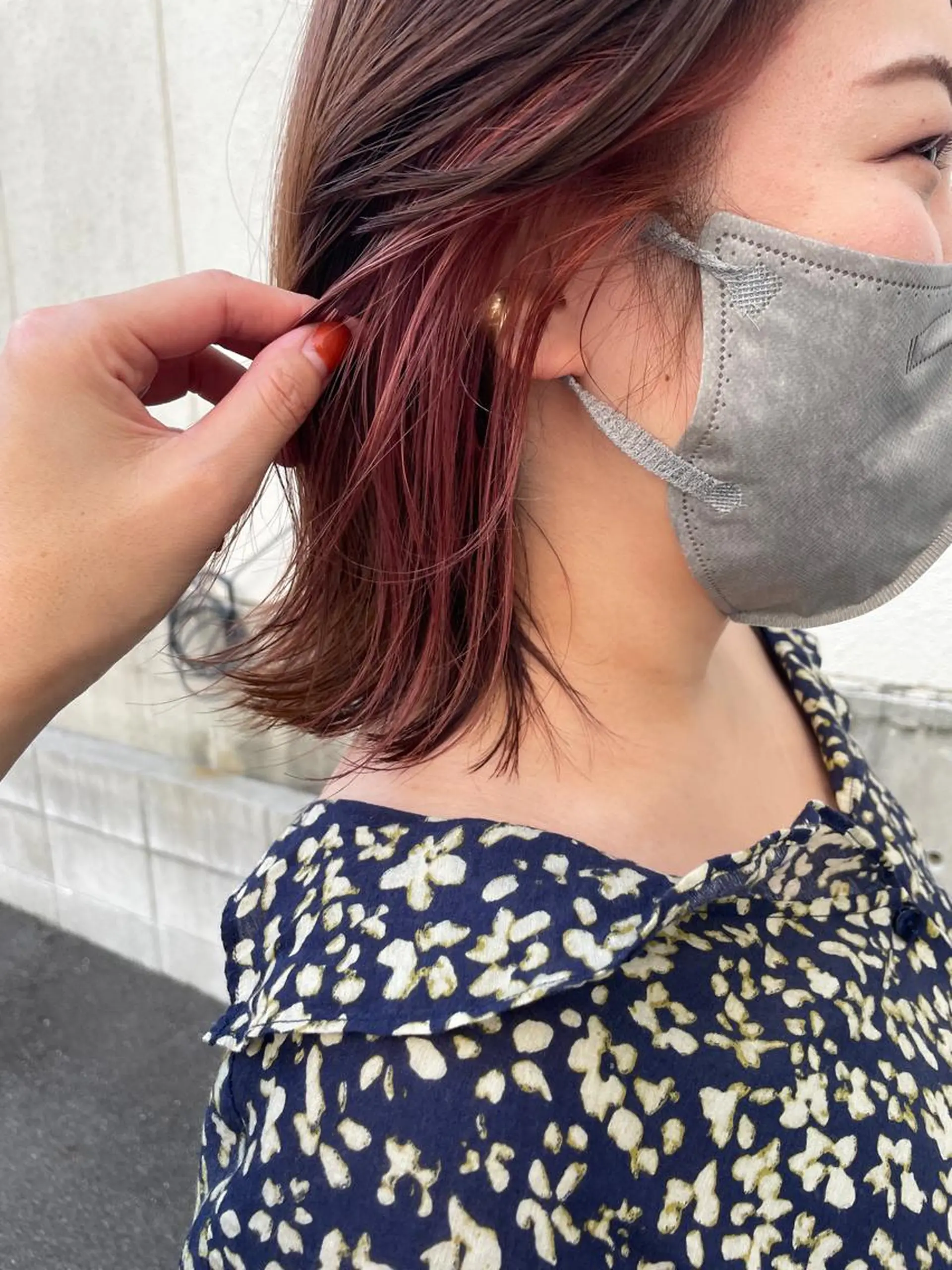 セミロング カット ヘアカラー トリートメント さの あやねのヘアスタイル