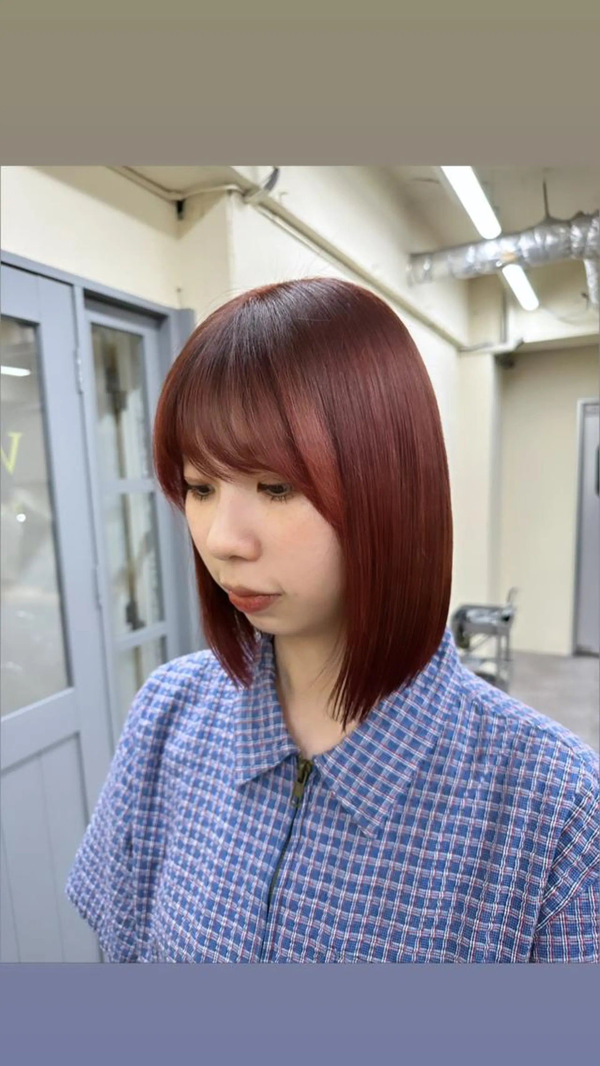 カラー 縮毛矯正モデル募集 RIKOのヘアスタイル