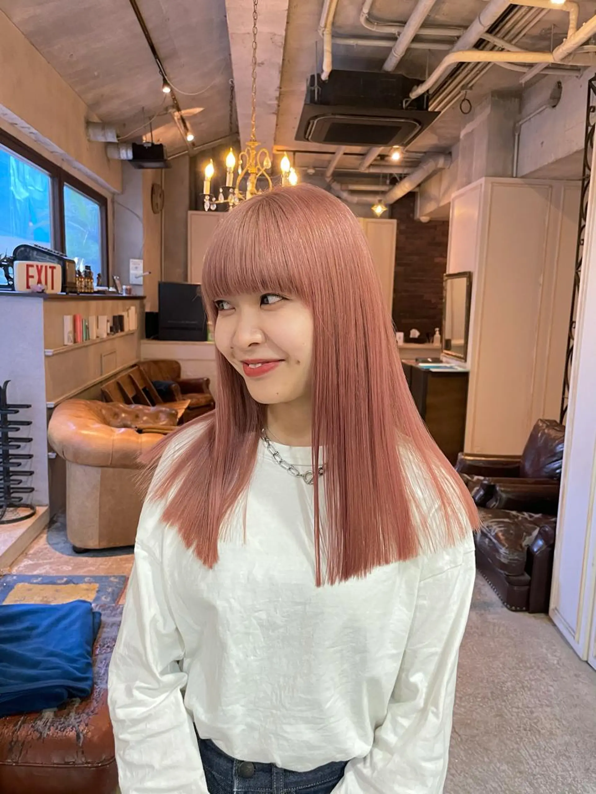 ロング ヘアカラー トリートメント 🔥女子ウケ🔥 メンズカットRIOのヘアスタイル