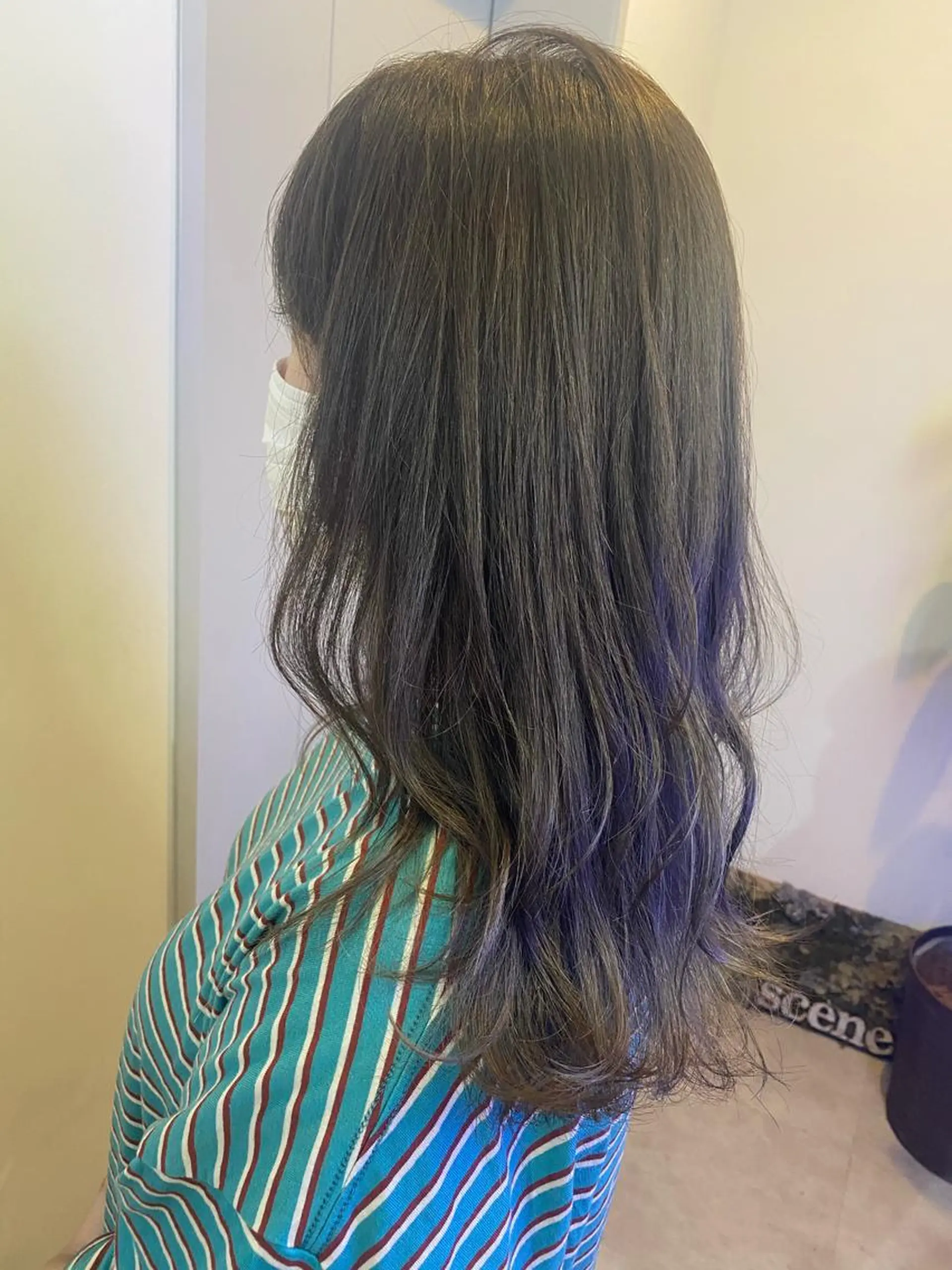 セミロング カラー グレージュ カット ヘアカラー トリートメント scene.池袋所属・scene. haraのヘアスタイル