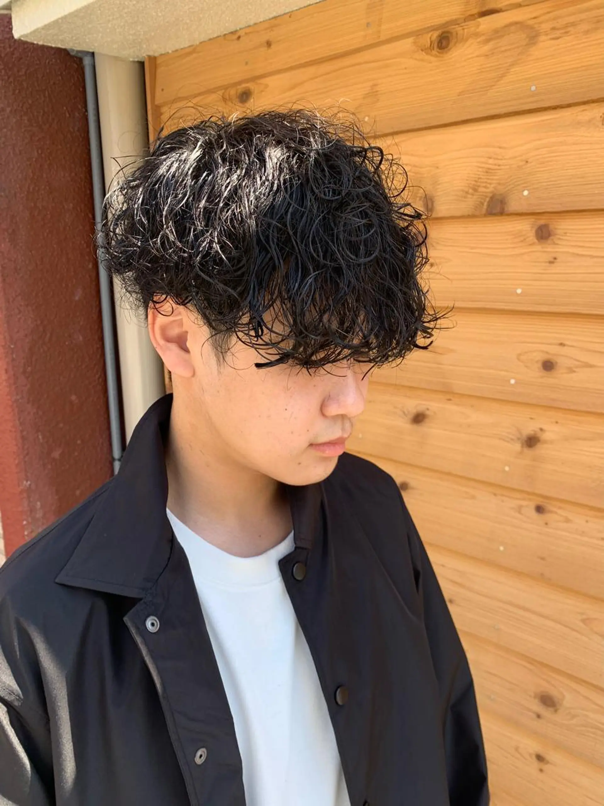 ショート カット パーマ 園田 将士のヘアスタイル