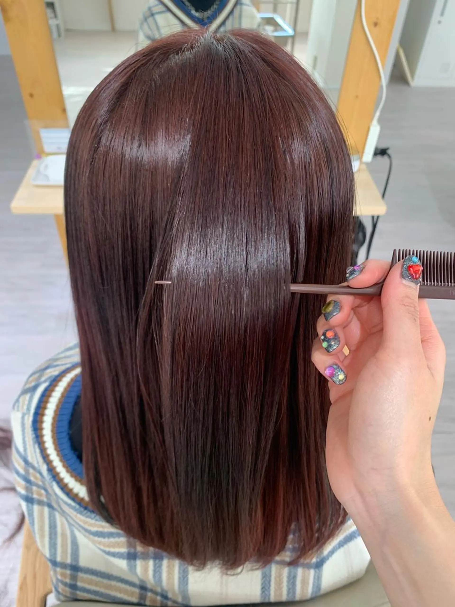 ロング カラー ヘアカラー ツヤカラー🤍 ARISAのヘアスタイル