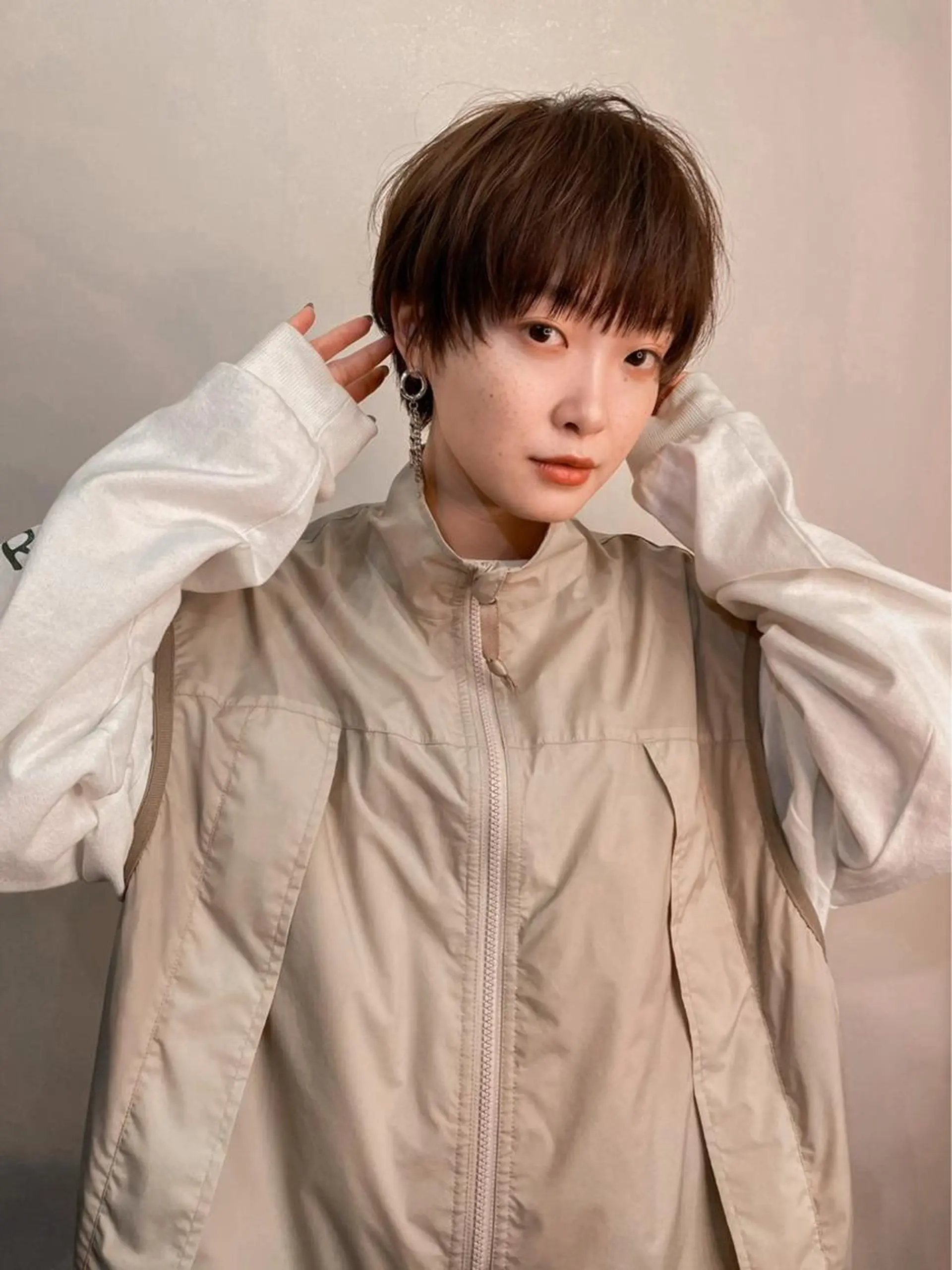 ショート カラー ショートヘア パーマ＊ 顔まわり似合わせのヘアスタイル