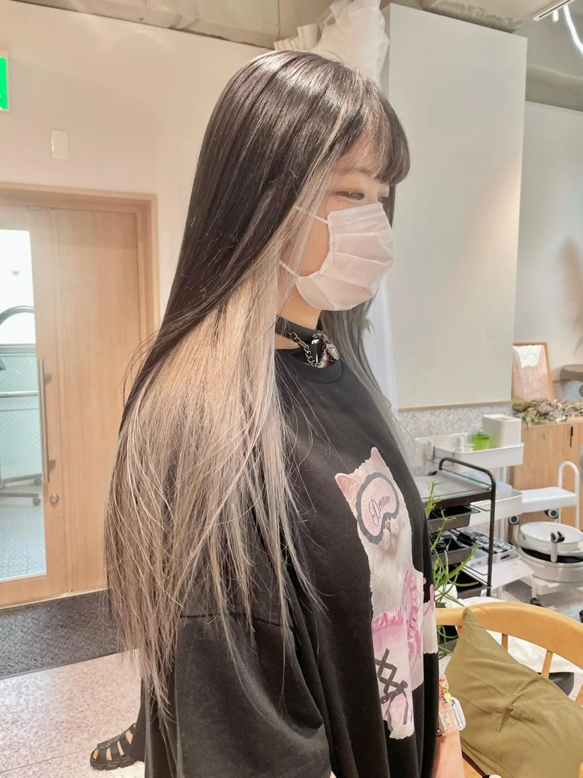ロング カラー ヘアアレンジ ヘアカラー トレンドlayer cut💐mihoのヘアスタイル
