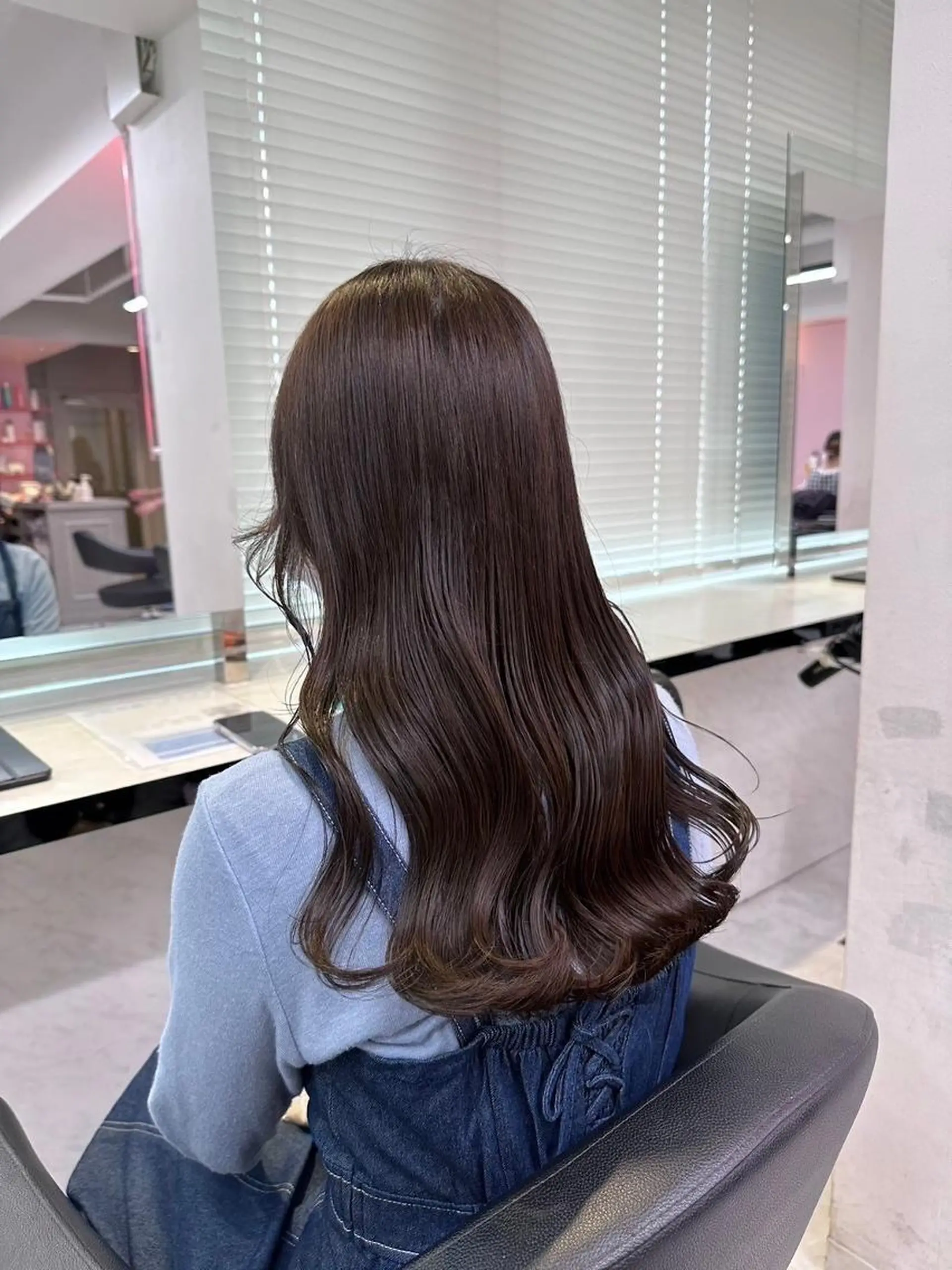 ロング カラー ヘアアレンジ ヘアカラー トリートメント 💍韓国風カラー💍 横浜💍MIU💍のヘアスタイル