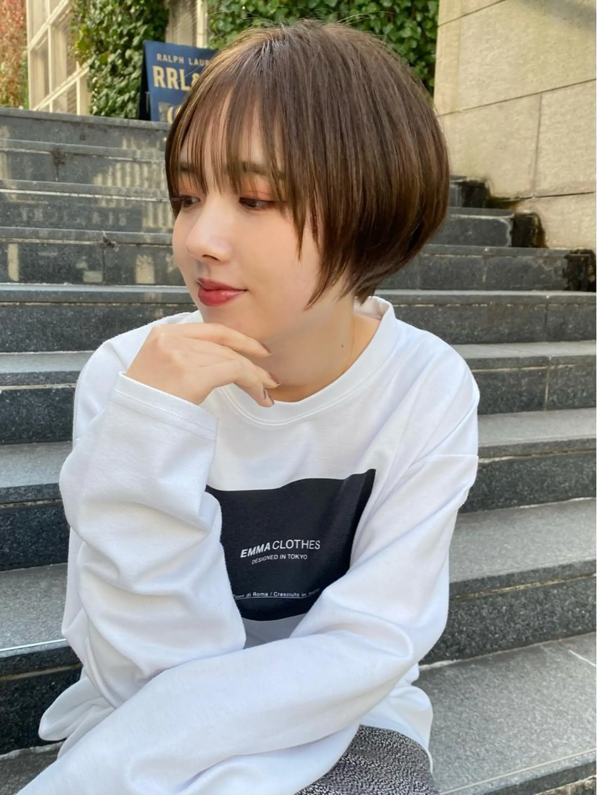 ショート カラー ショートヘア 新代田美容室×透明感 ☘️【佐野吉聖】🍀のヘアスタイル