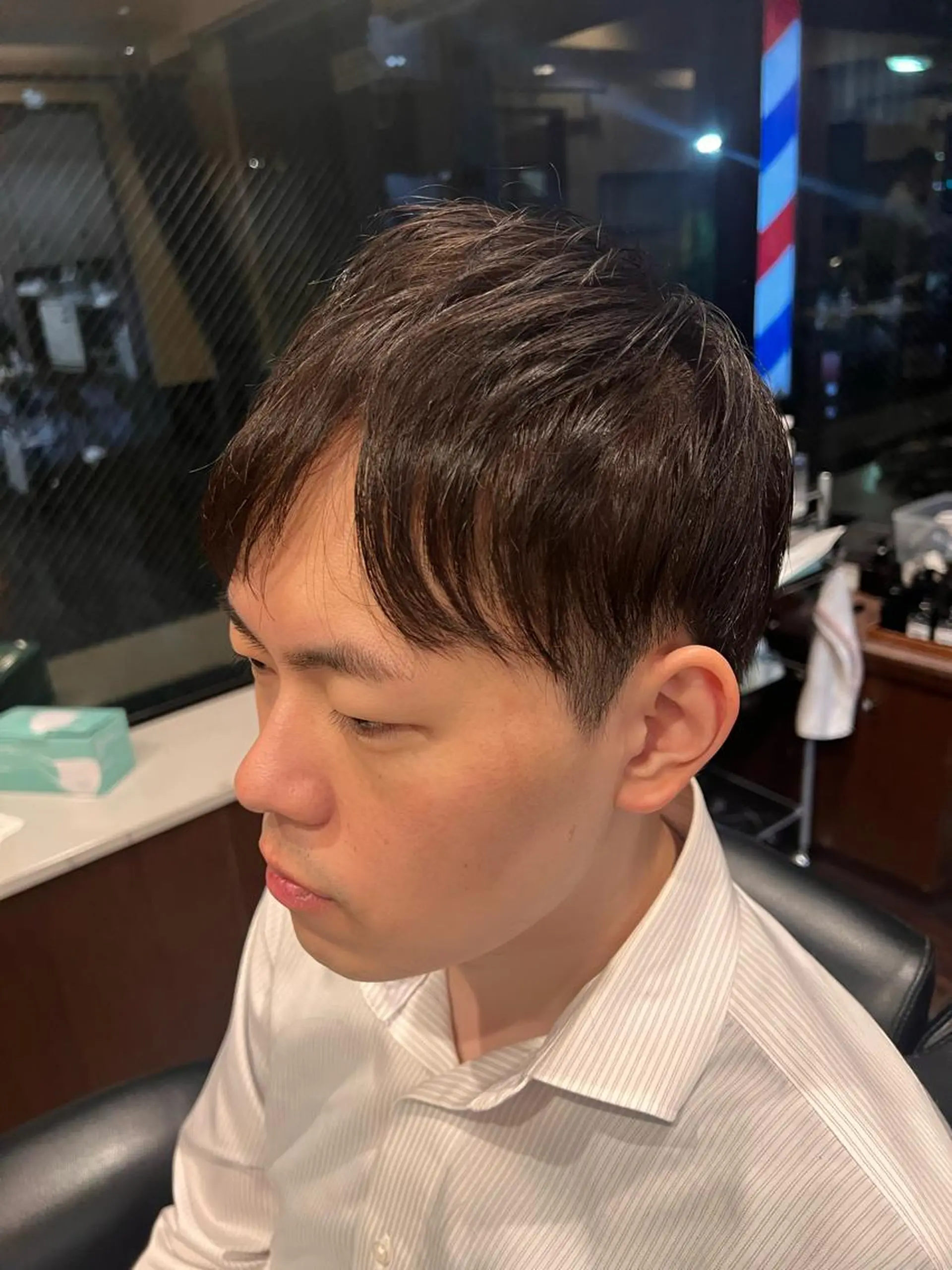 ショート カット 銀座バルビエグラン 角田雅樹（夜限定）のヘアスタイル