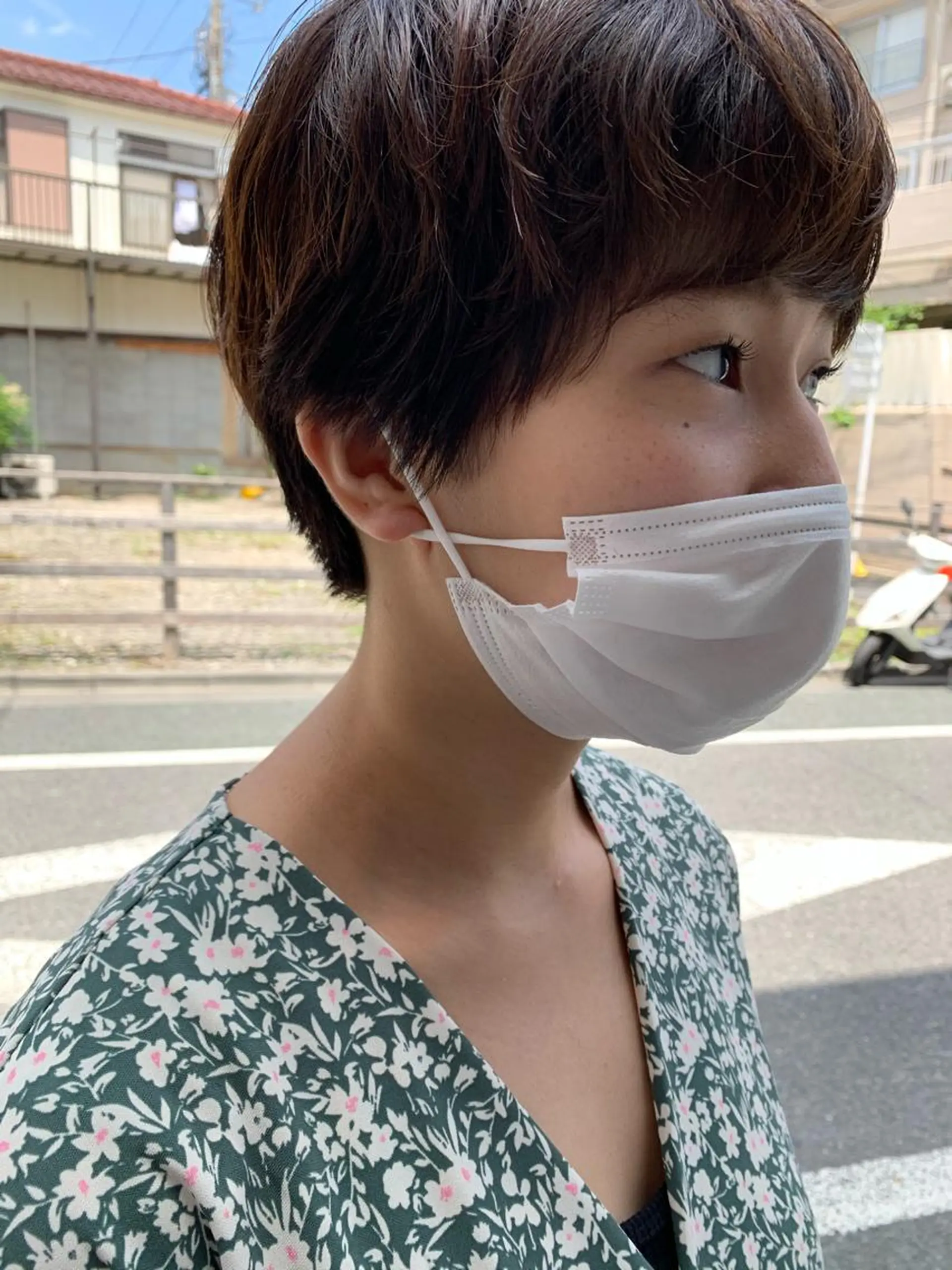 ショート カラー パーマ ヘアアレンジ カット トリートメント パーマ/透明感カラー /ボブ/吉田一生のヘアスタイル