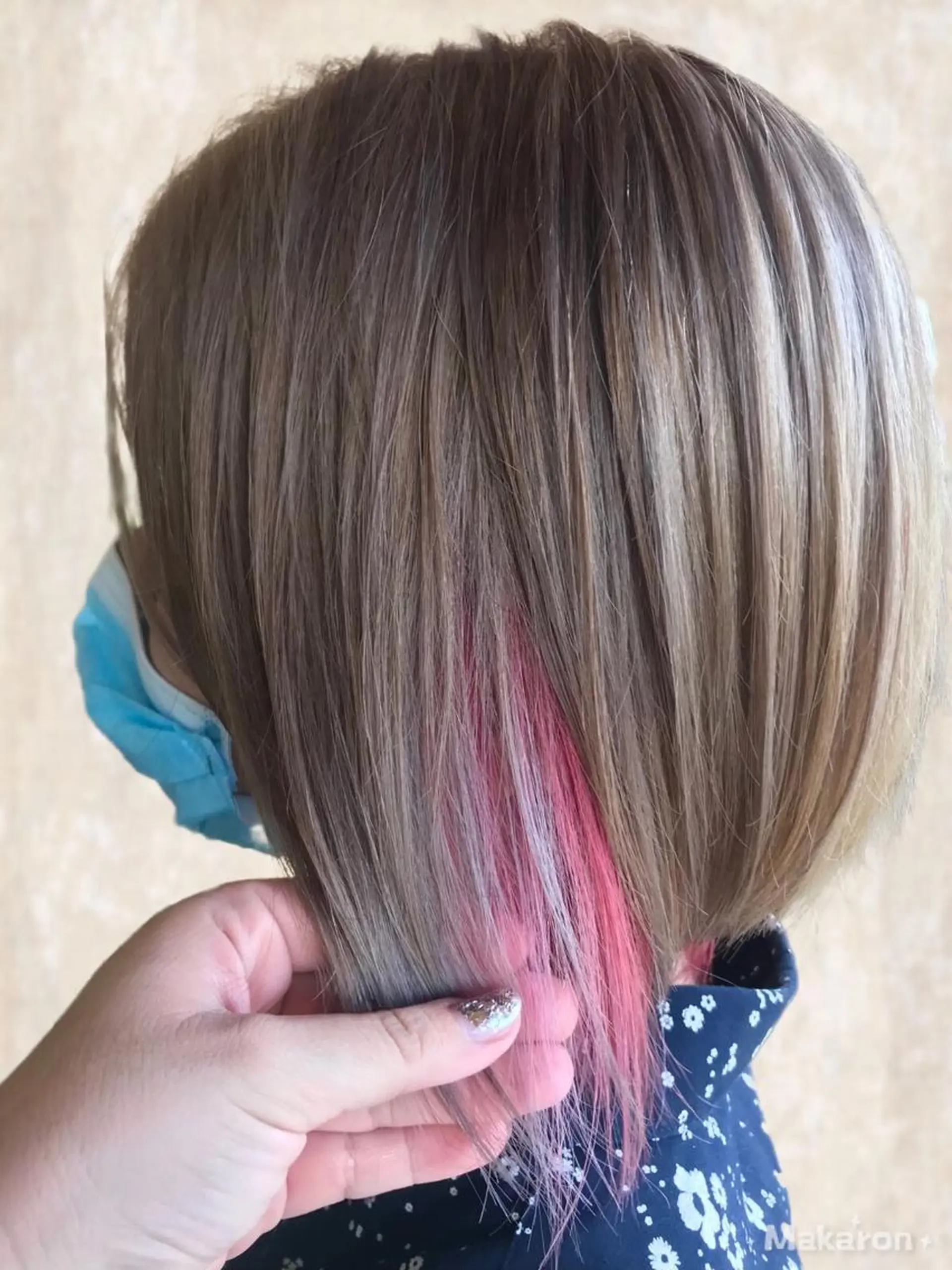 ショート カラー ベージュカラー ブリーチ ケアブリーチ ケアカラー デザインカラー hair works raptureのヘアスタイル