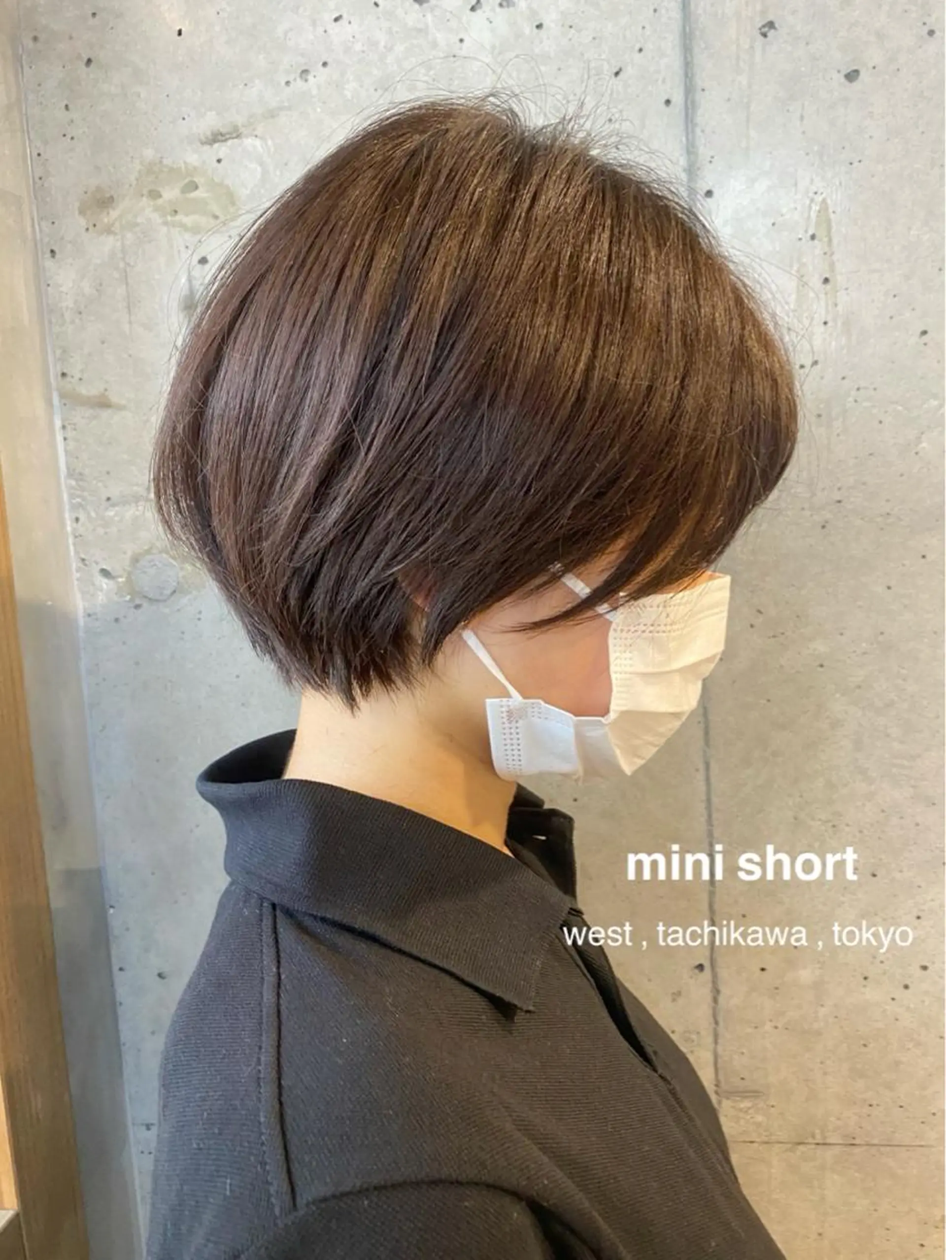 ショート カラー ショートボブ 丸みショート ボブ 学生 似合わせカット 竹嶌 健吾のヘアスタイル