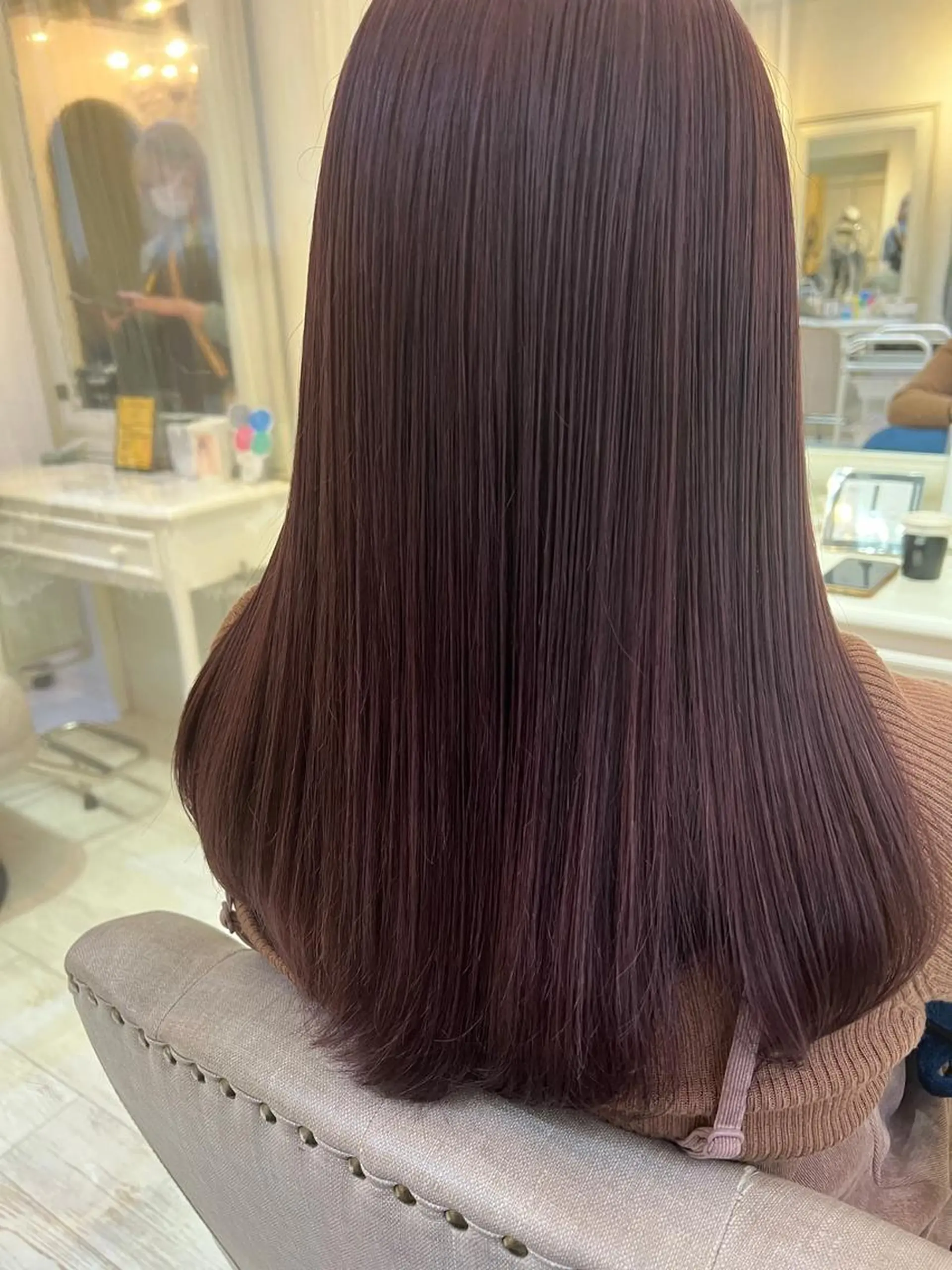 カラー パーマ ロング アディクシーカラー アクアカラー アッシュ バレイヤージュ ミストバング カット ヘアカラー 縮毛矯正 トリートメント N° uairo 川崎西口店のヘアスタイル