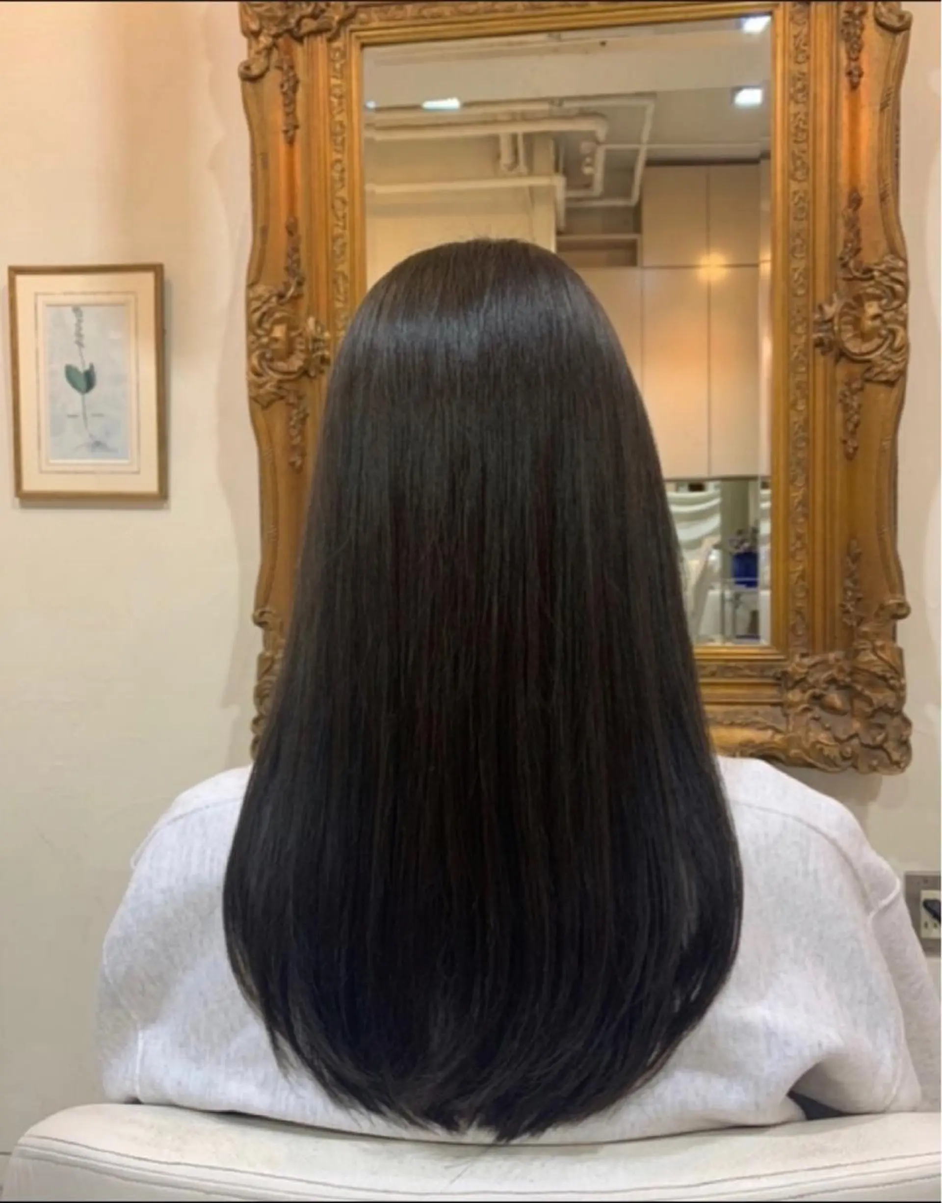 セミロング アッシュ オブヘア鷺沼所属・立石 タテイシのヘアスタイル