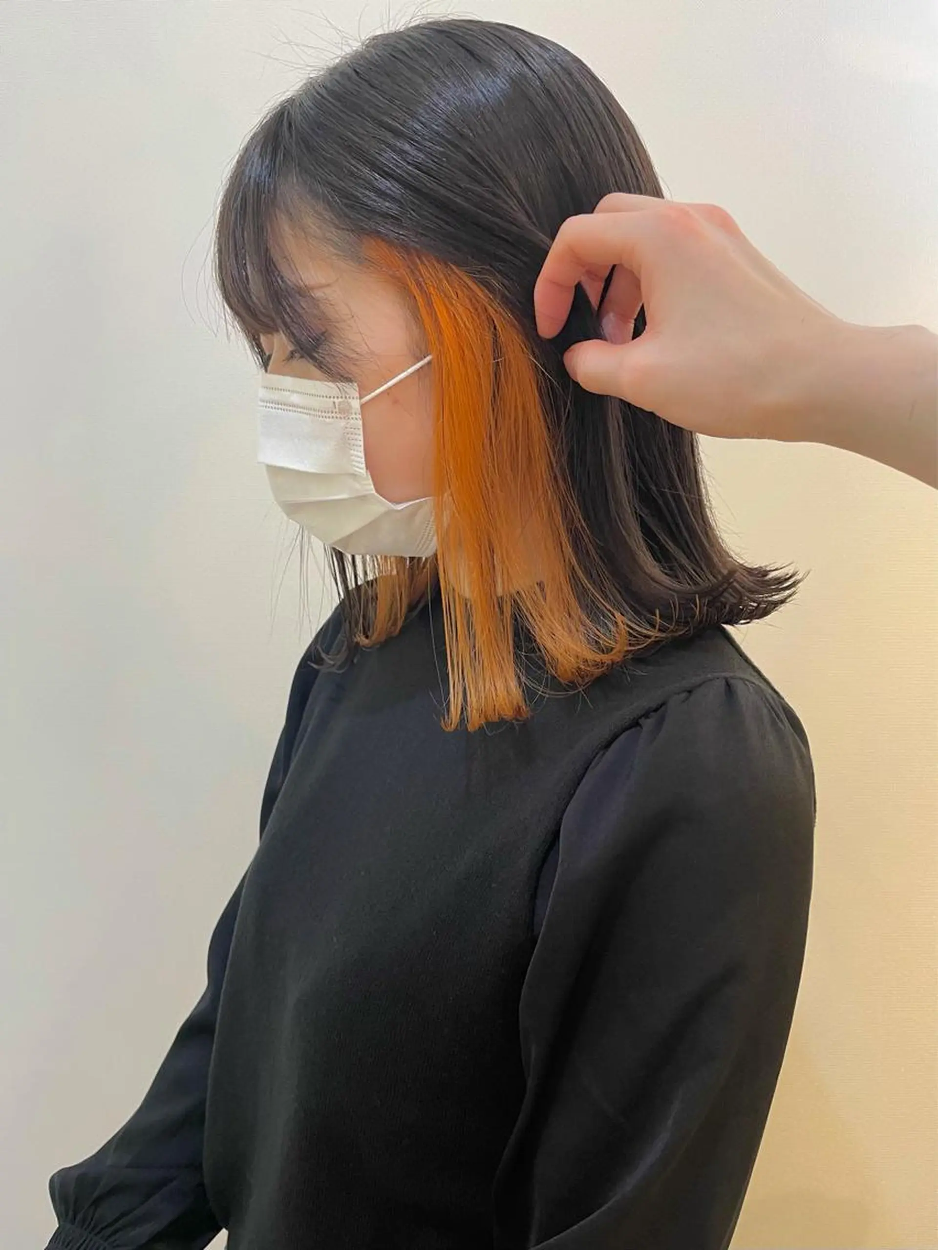 ミディアム カラー カット ヘアカラー トリートメント 佐藤 魁人のヘアスタイル