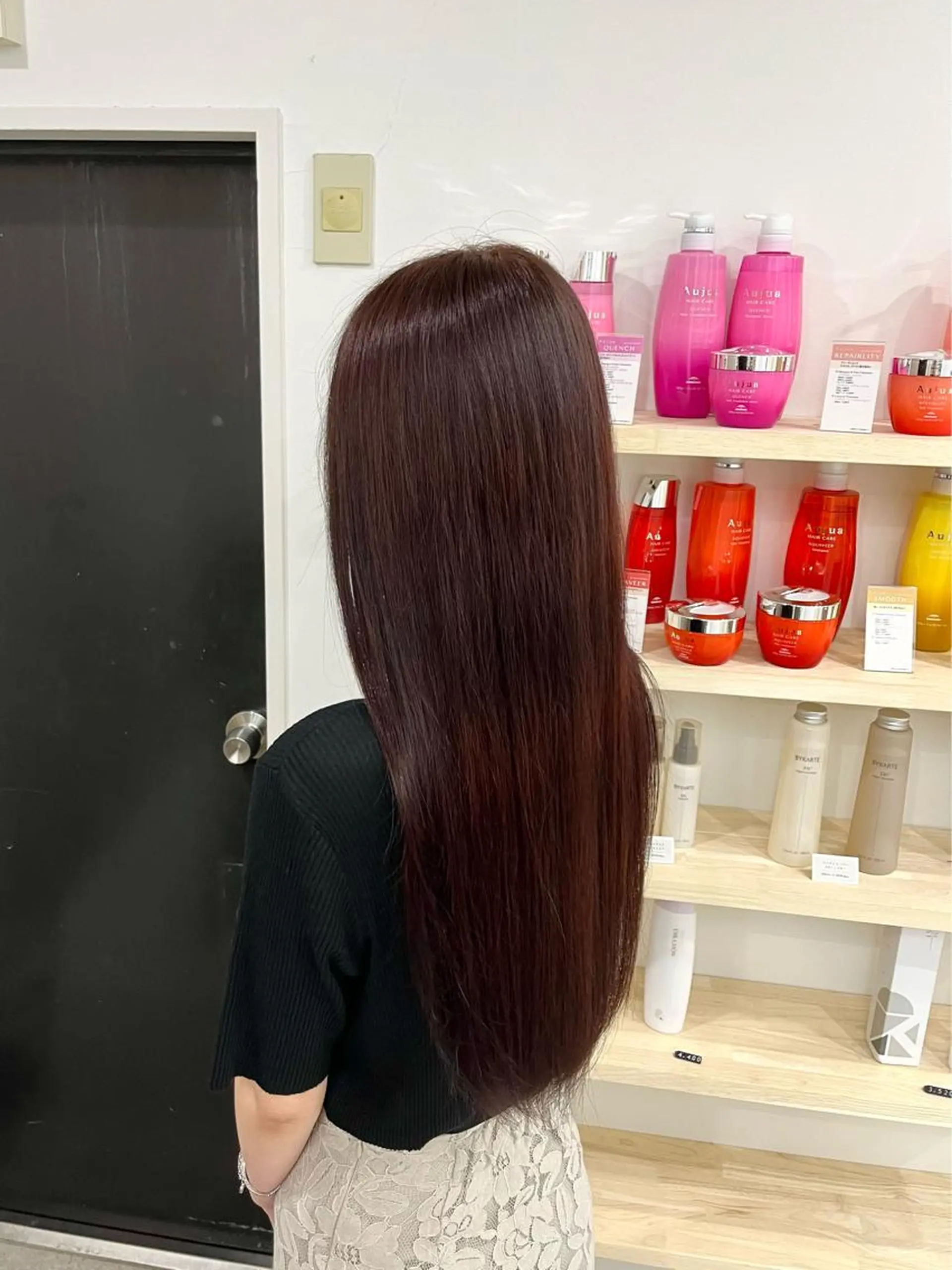 ロング カラー ブラウンカラー レッドカラー レッドブラウン カットモデル募集🐺 らいと💎のヘアスタイル