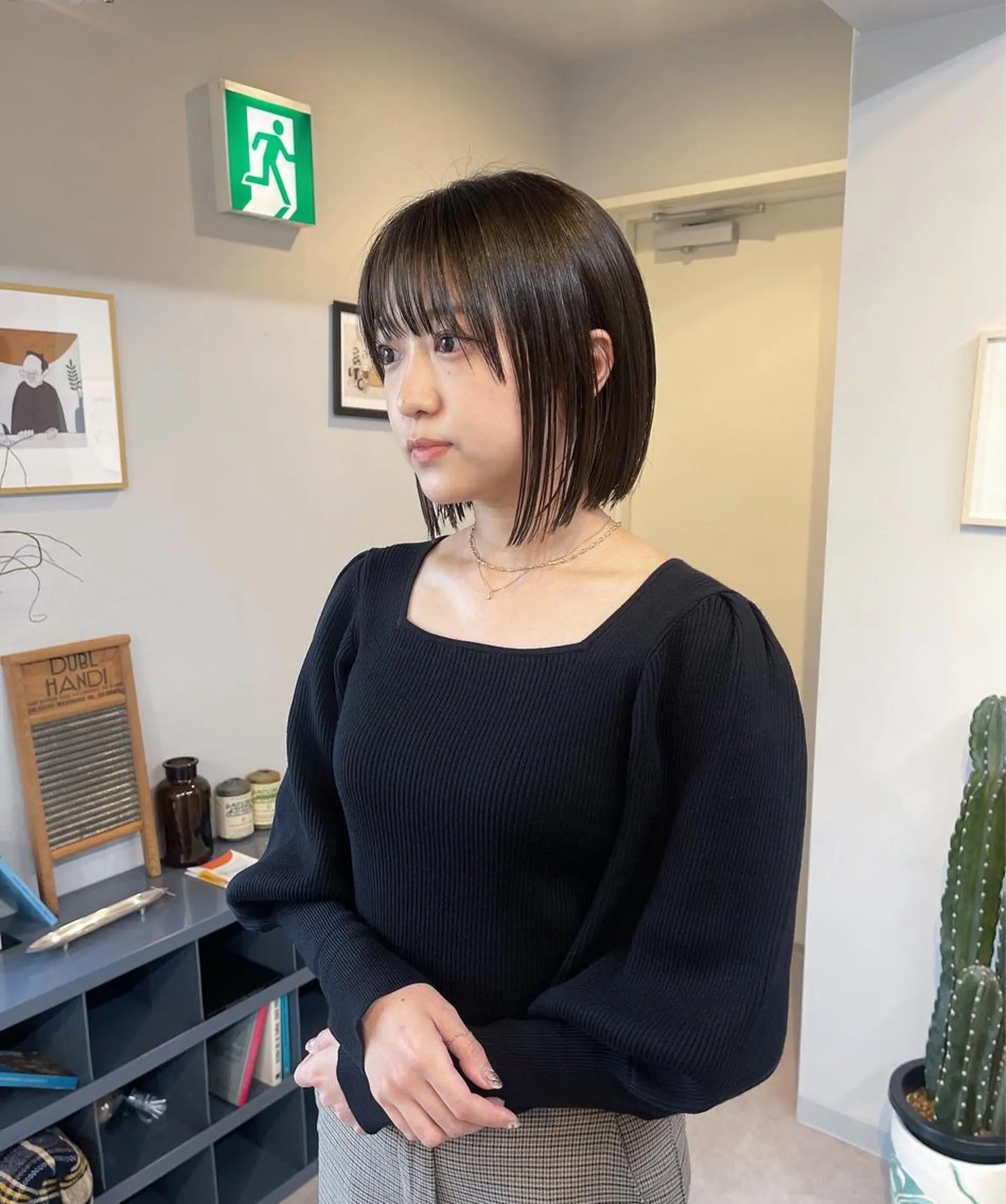 ショート カラー グレージュ オリーブグレージュ オリーブグレー ボブ カット ヘアカラー トリートメント 丁寧なカウンセリング 🌿KENTA🌿のヘアスタイル