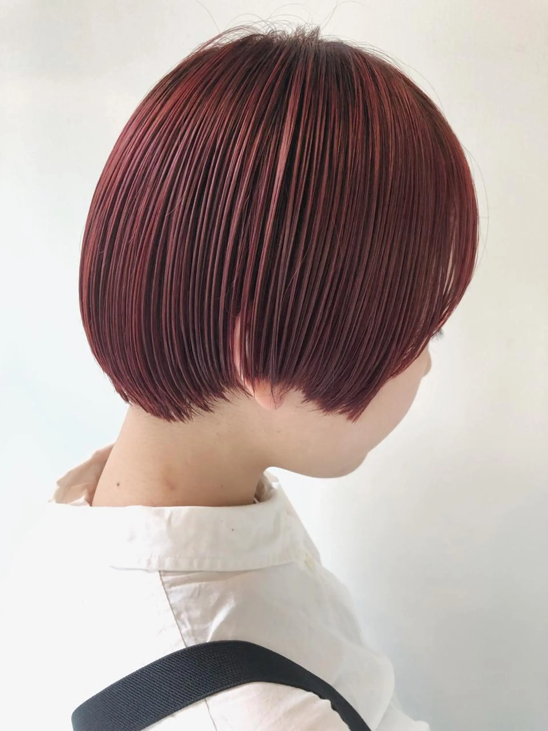 ショート カラー パーマ ヘアアレンジ ラベンダーカラー ラベンダーピンク ピンクカラー ショートヘア Mira by greenのヘアスタイル
